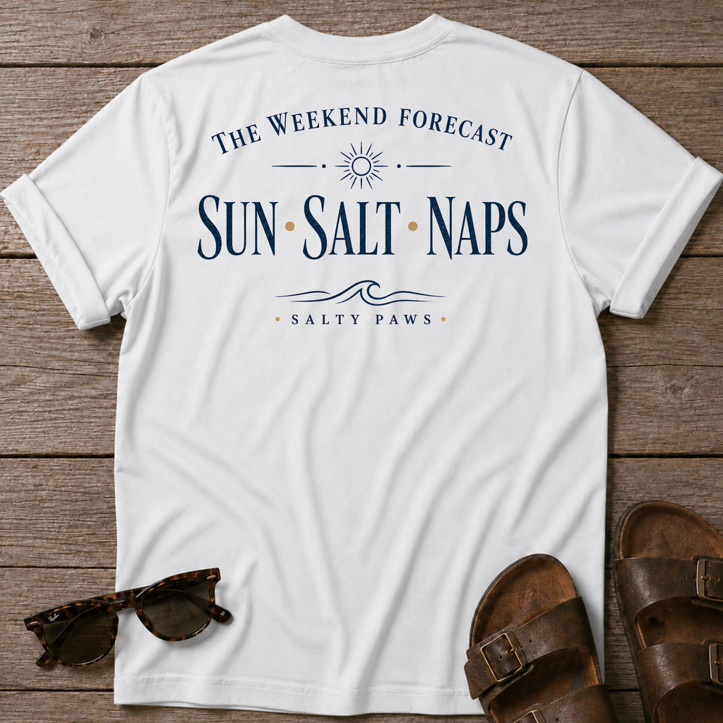 Weekend Forecast T-shirt BACK DESIGN