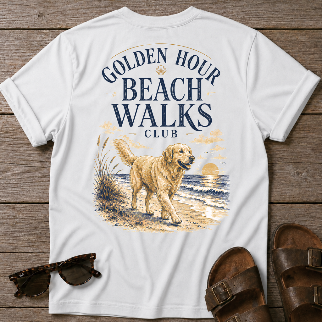 Golden Hour Beach Walks BACK DESIGN