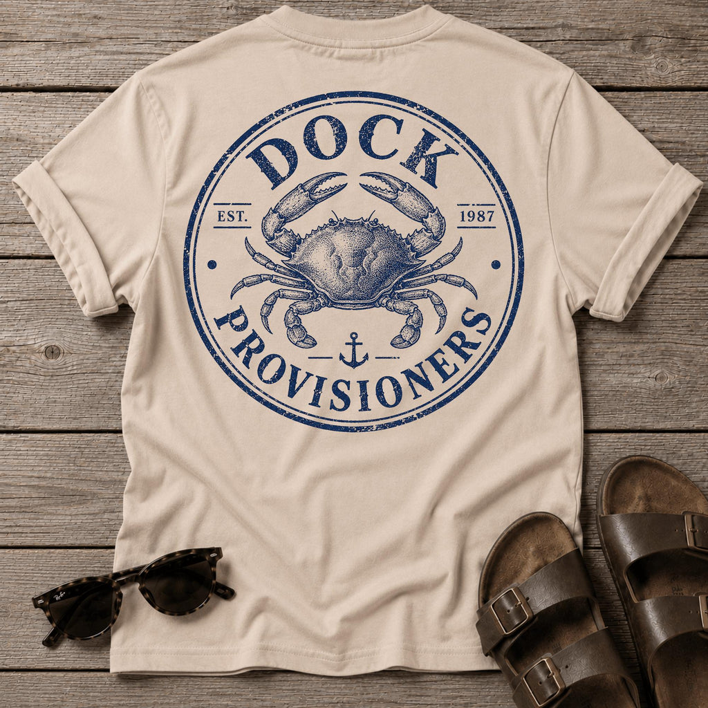 Dock Provision Crab BACK DESIGN T-Shirt
