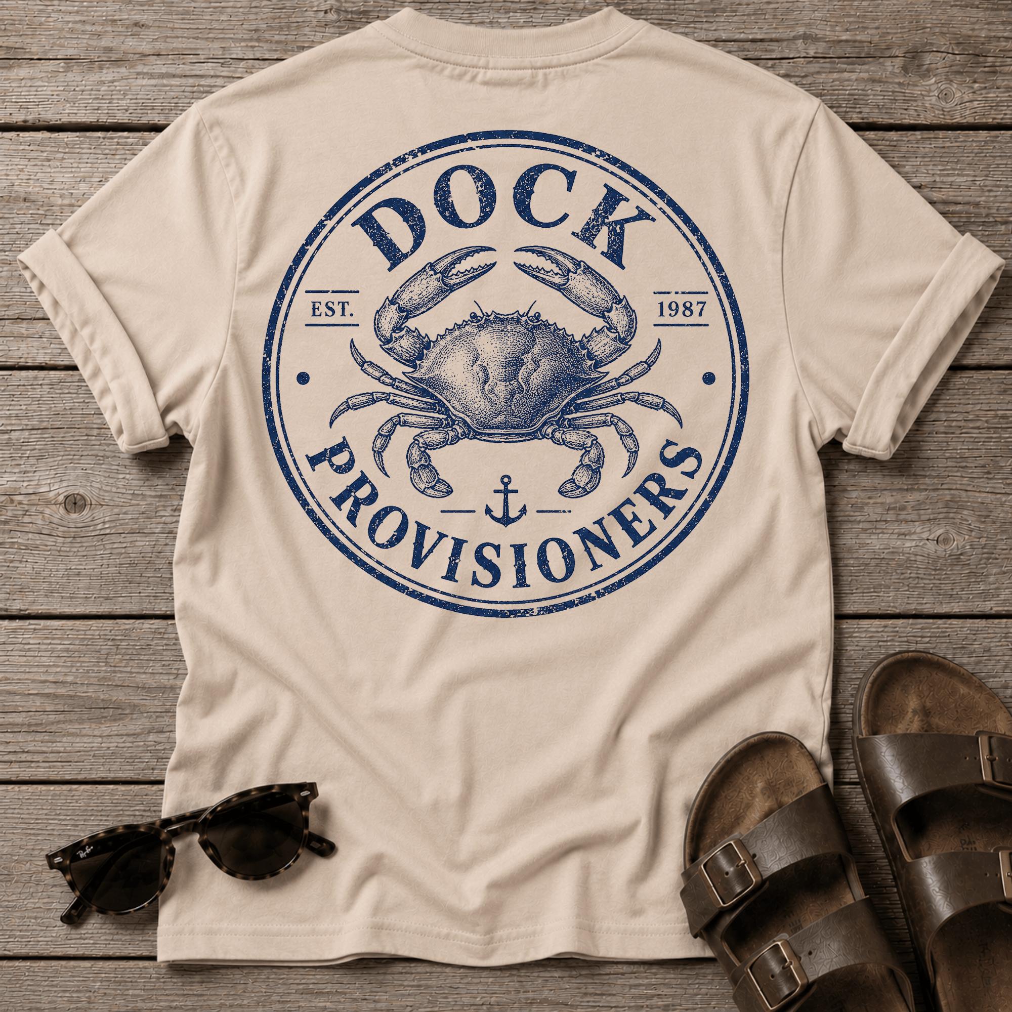 Dock Provision Crab BACK DESIGN T-Shirt