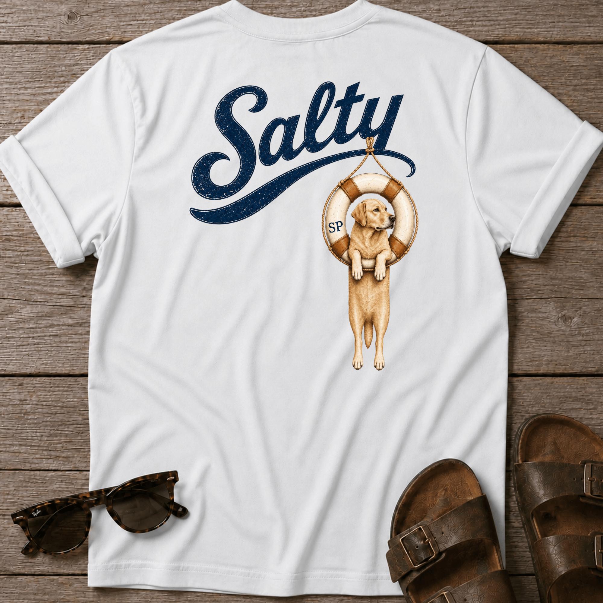 Salty Golden Retriever Tube BACK DESIGN