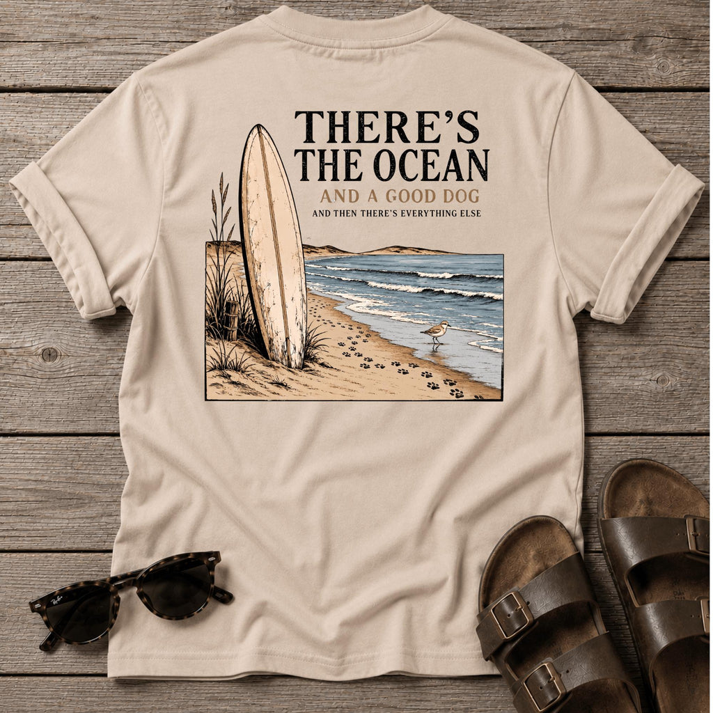 There's the ocean a good dog... BACK DESIGN