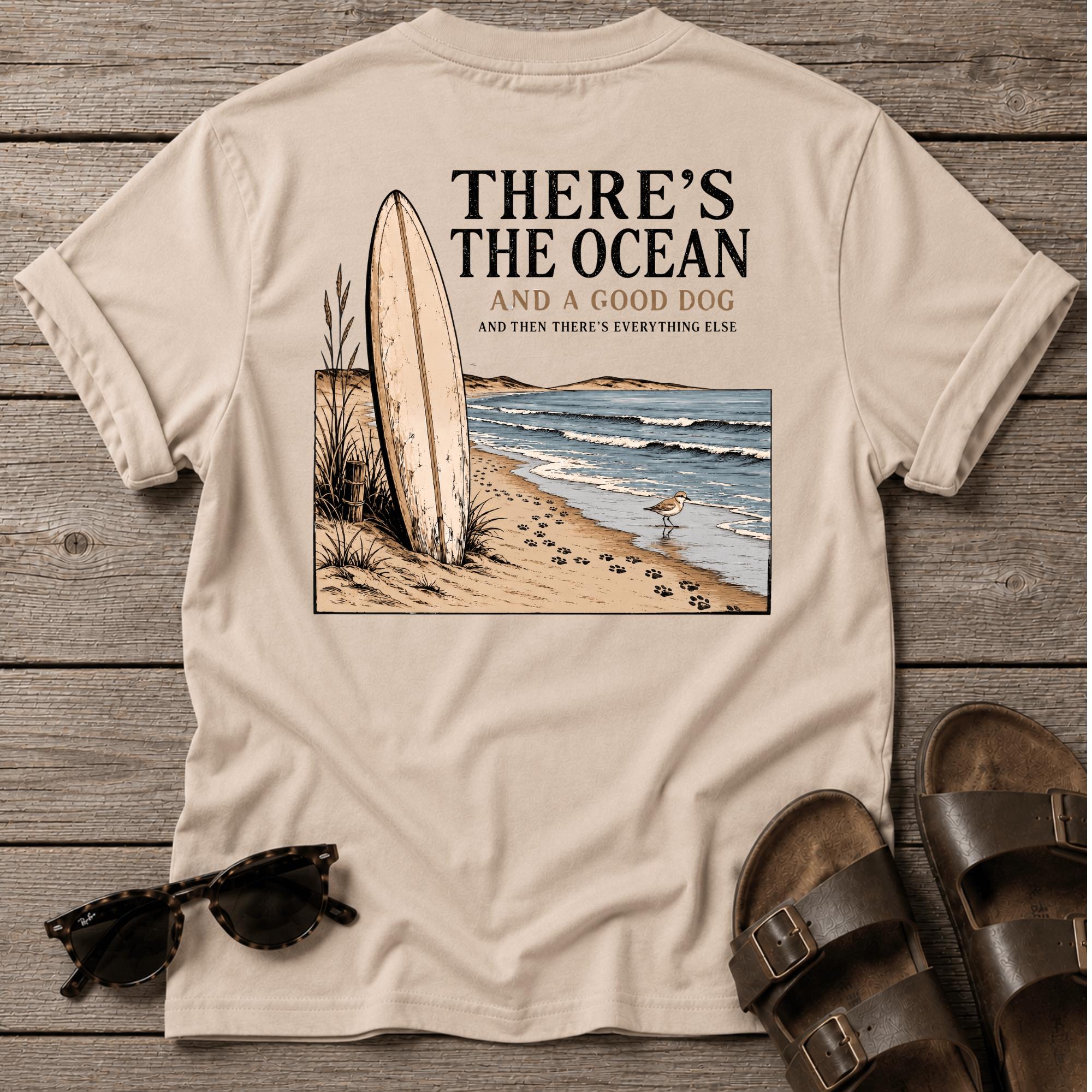 There's the ocean a good dog... BACK DESIGN