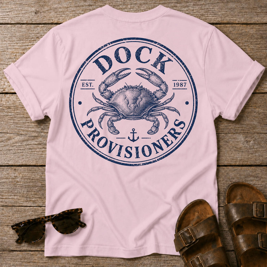Dock Provision Crab BACK DESIGN T-Shirt