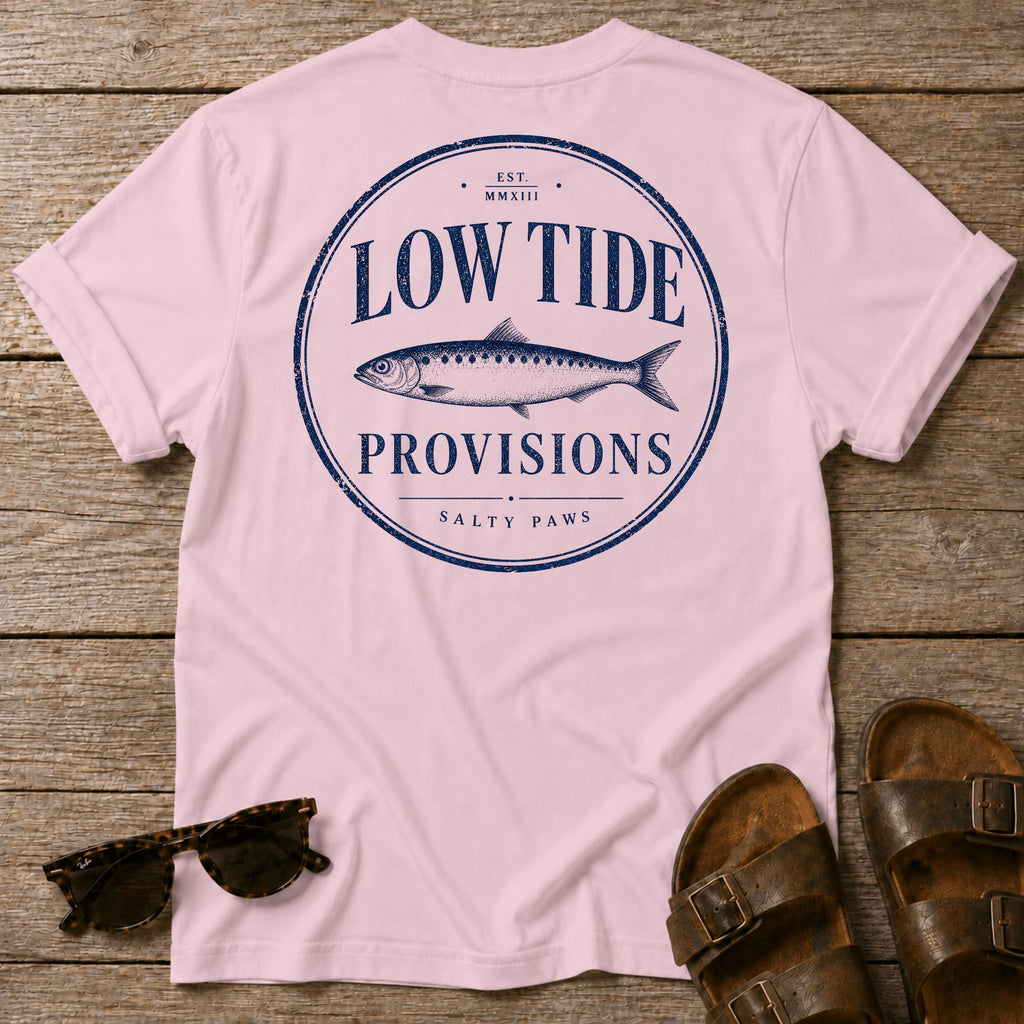 Low Tide Provisions Fish BACK DESIGN T-Shirt