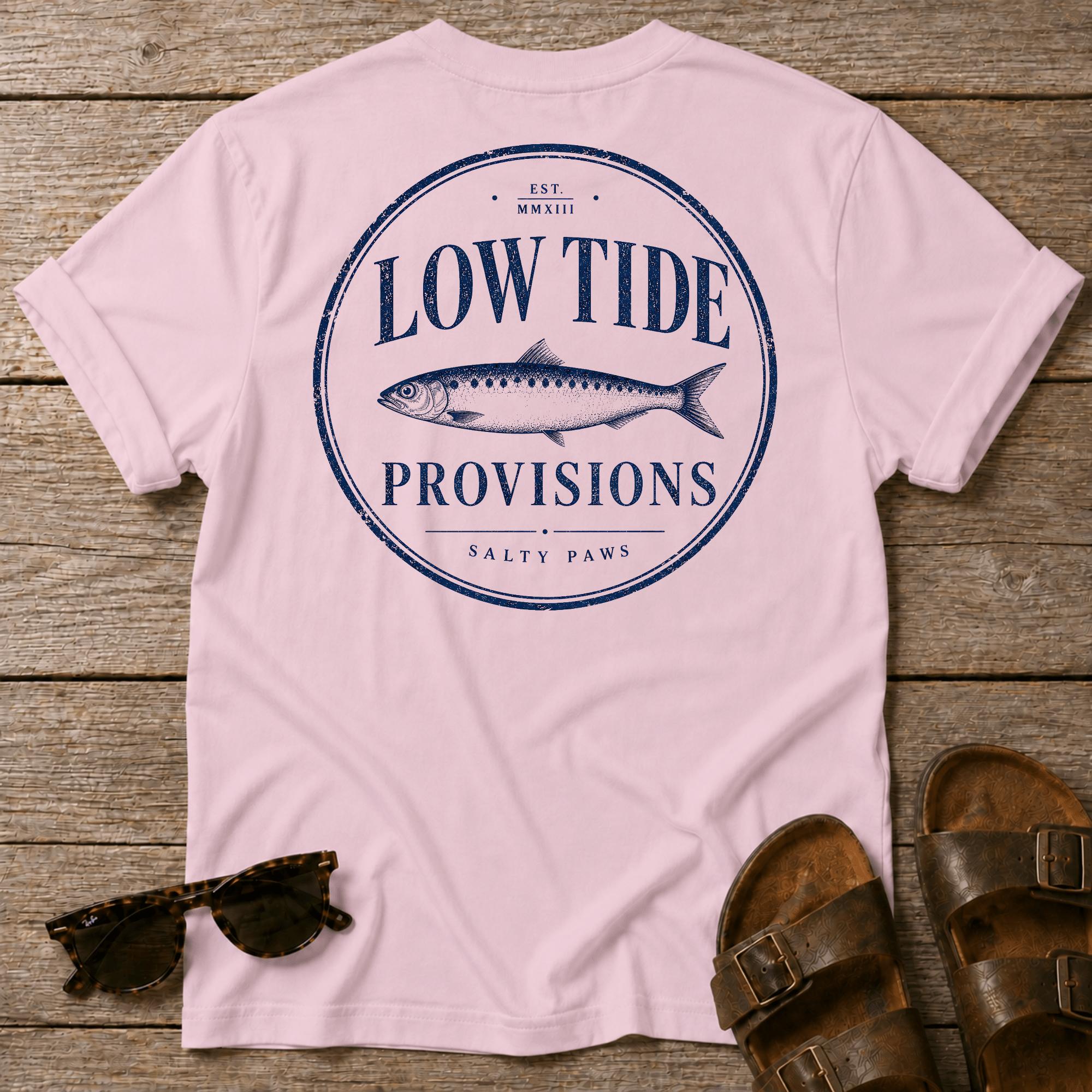 Low Tide Provisions Fish BACK DESIGN T-Shirt