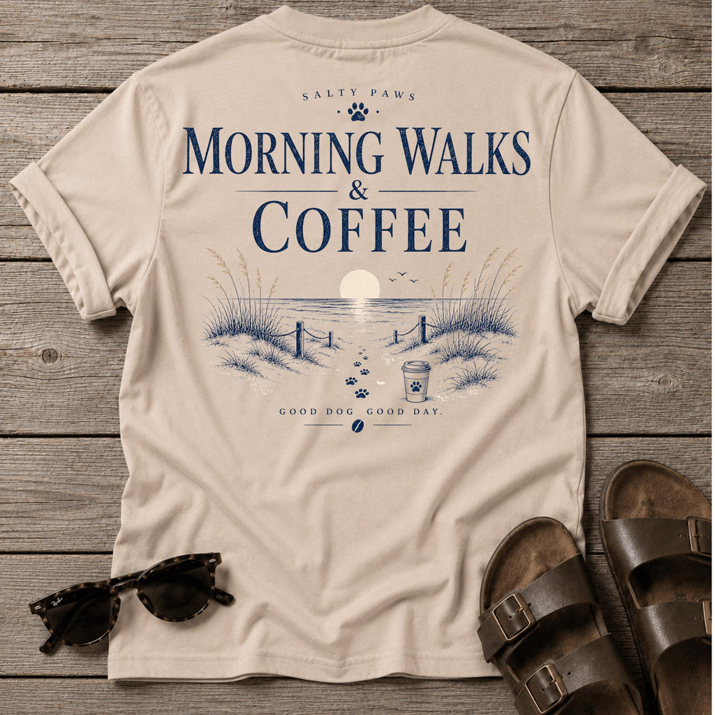Morning Walks & Coffee. BACK DESIGN