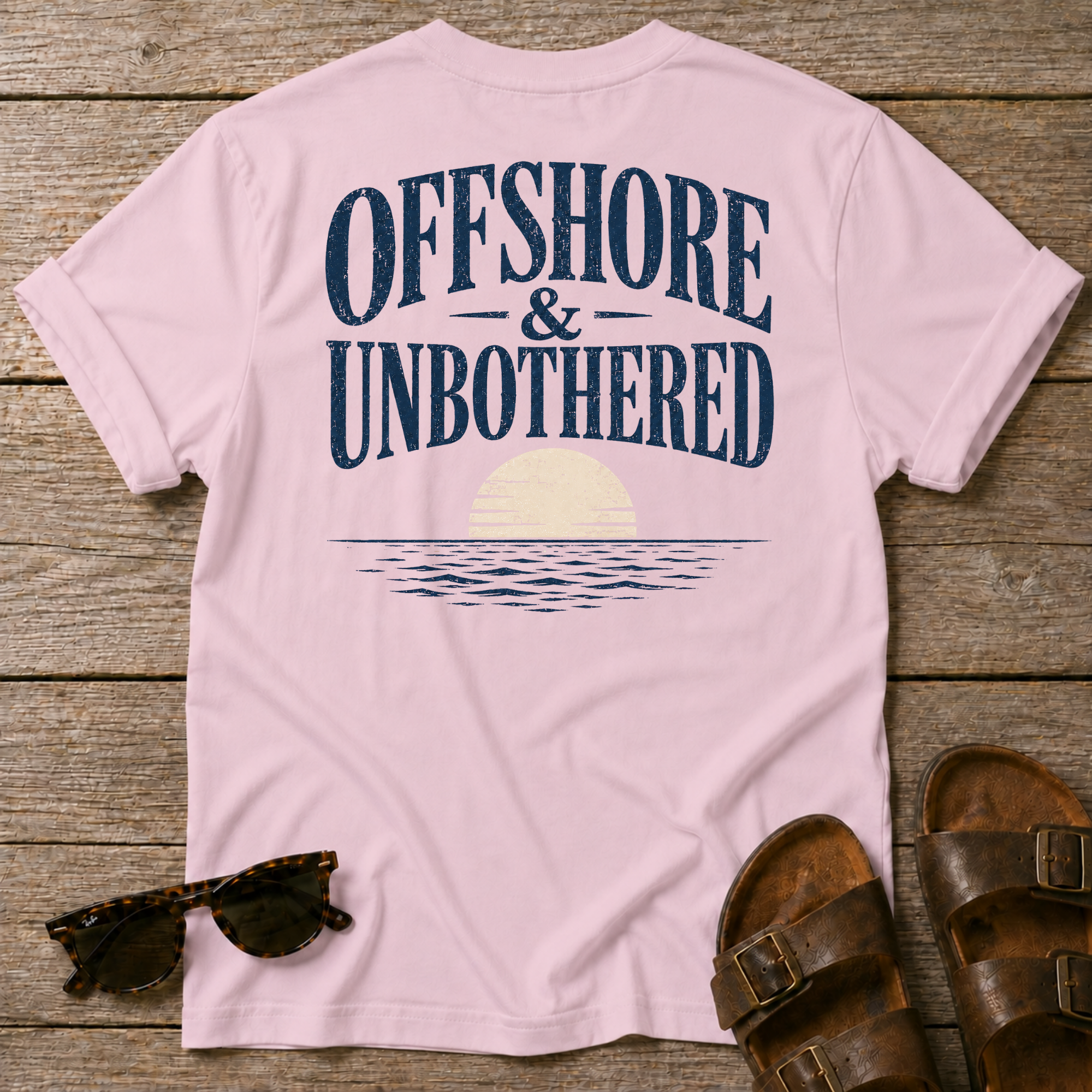 Offshore and Unbothered BACK DESIGN T-Shirt