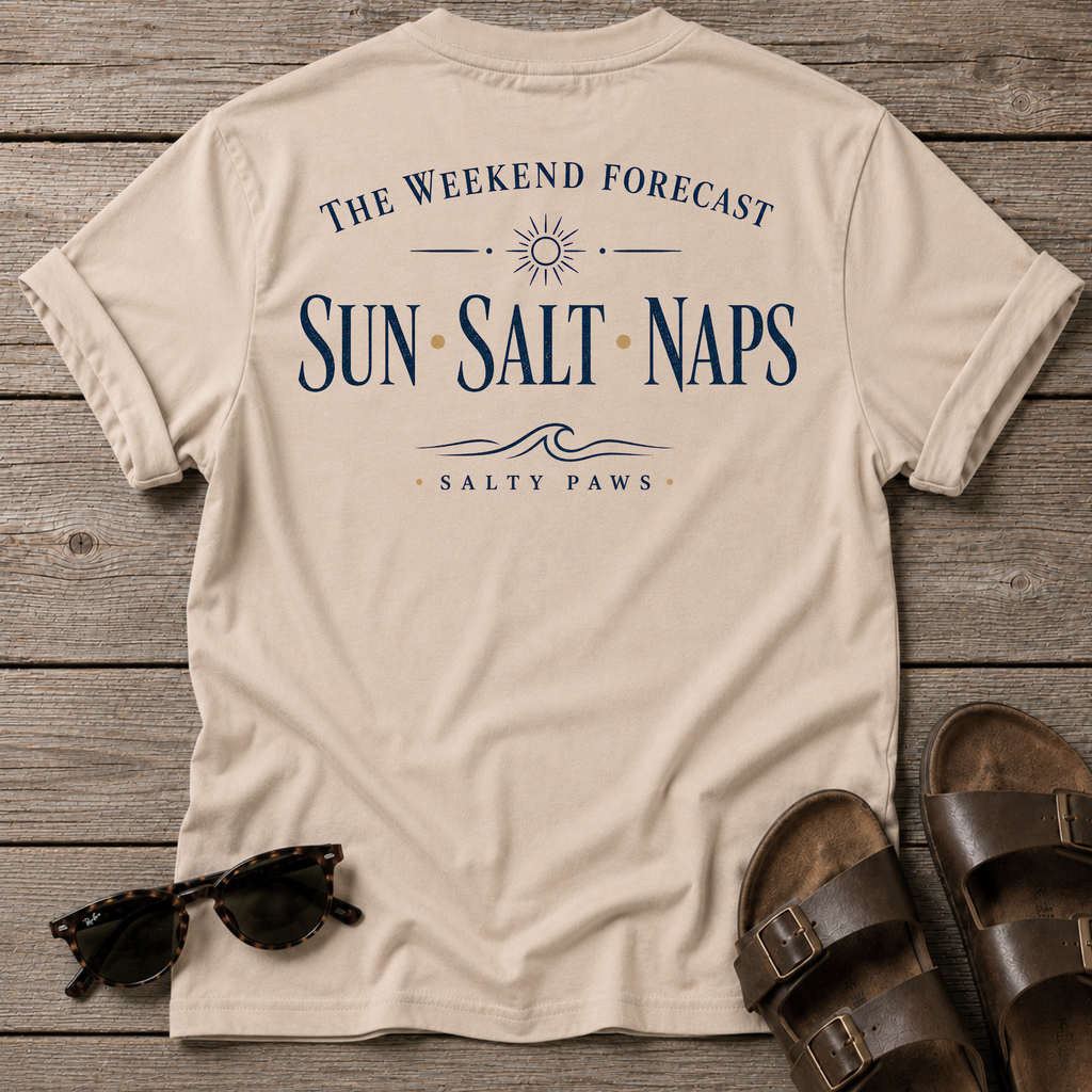 Weekend Forecast T-shirt BACK DESIGN
