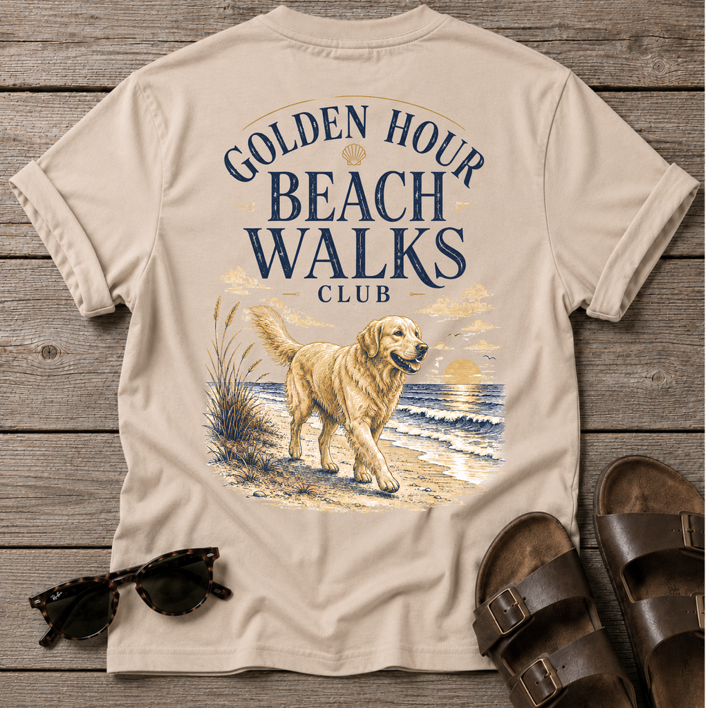 Golden Hour Beach Walks BACK DESIGN