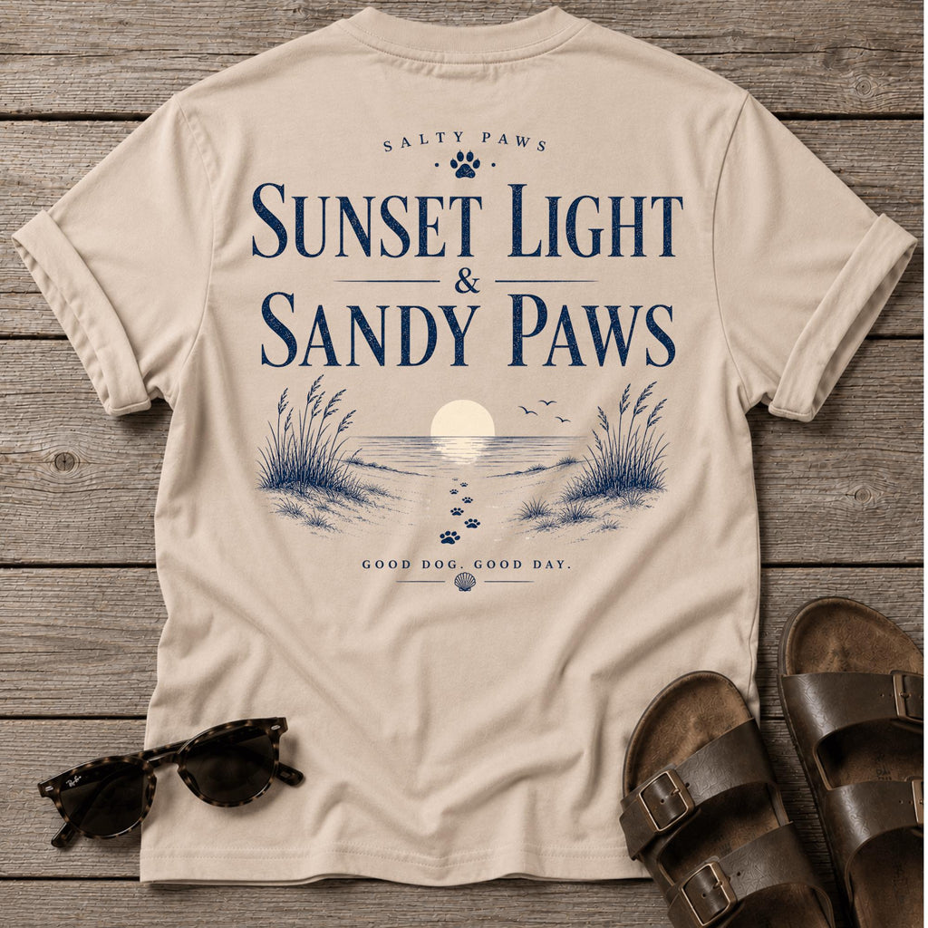 Sunset & Sandy Paws BACK DESIGN