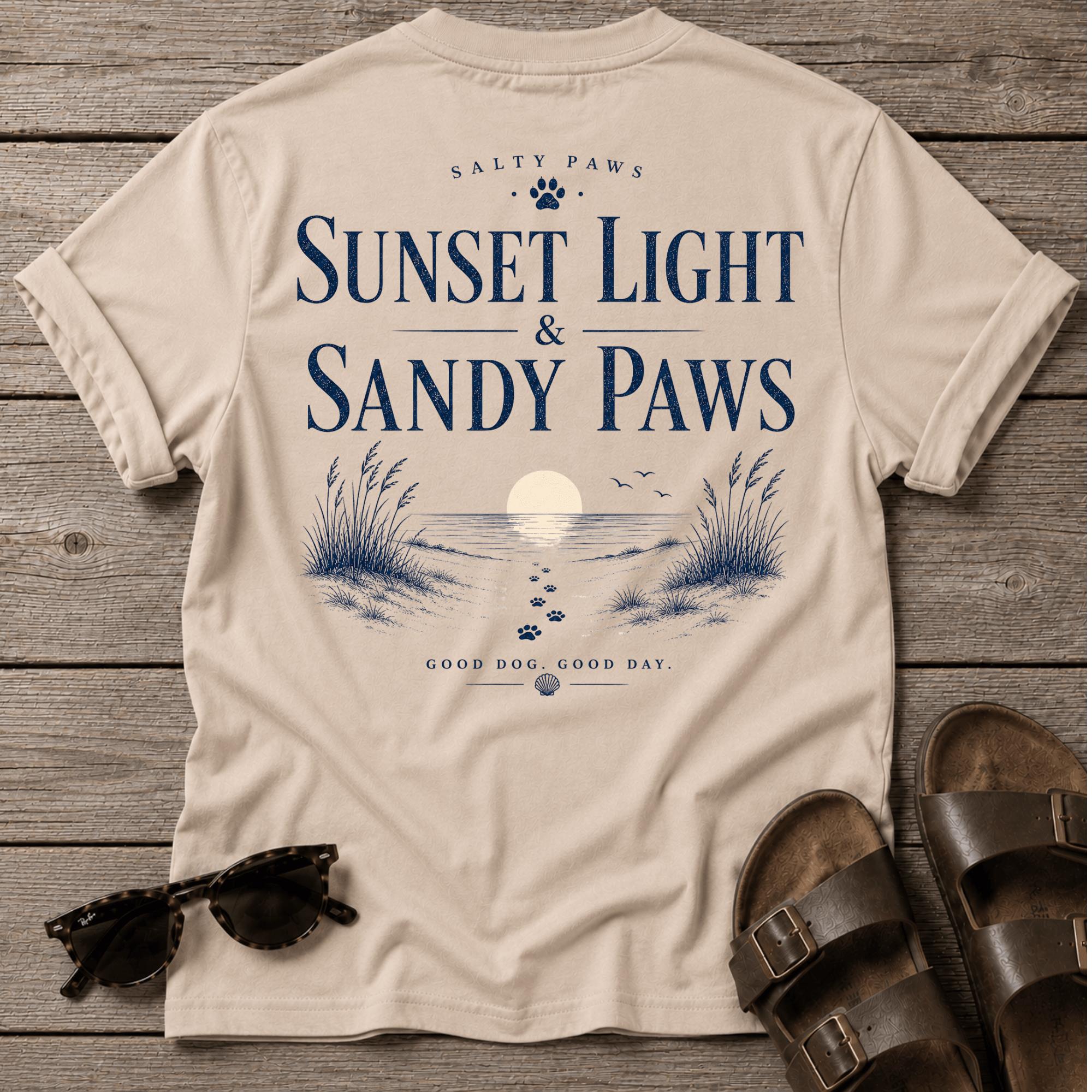 Sunset & Sandy Paws BACK DESIGN