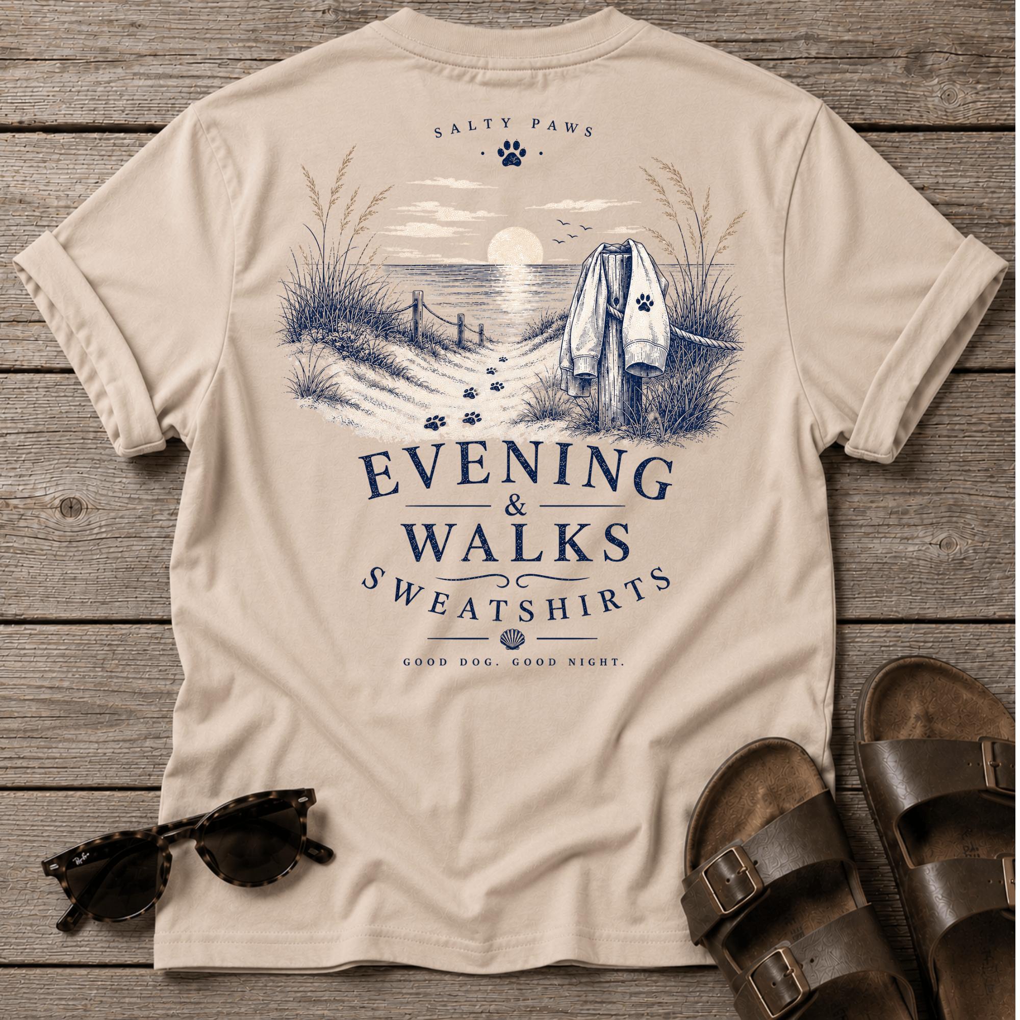Evening Walks & Sweatshirts BACK DESIGN