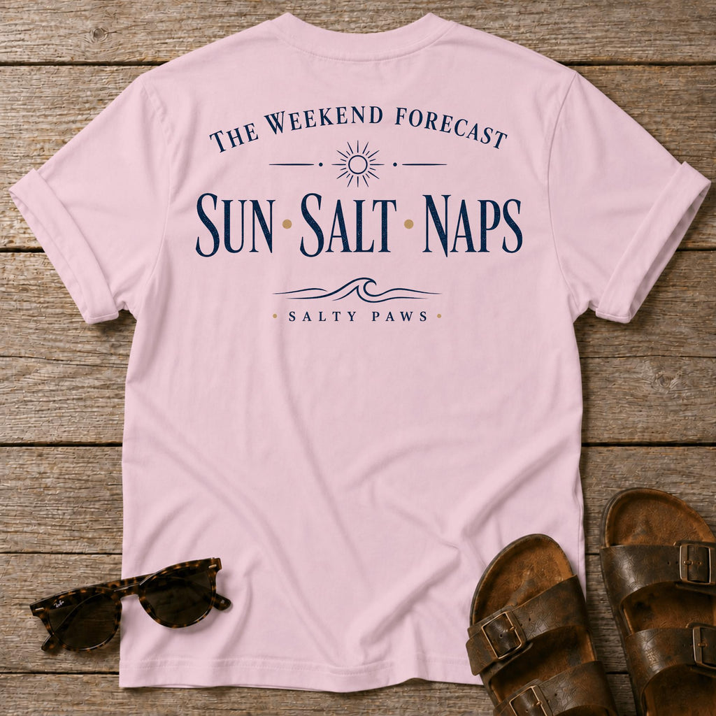 Weekend Forecast T-shirt BACK DESIGN
