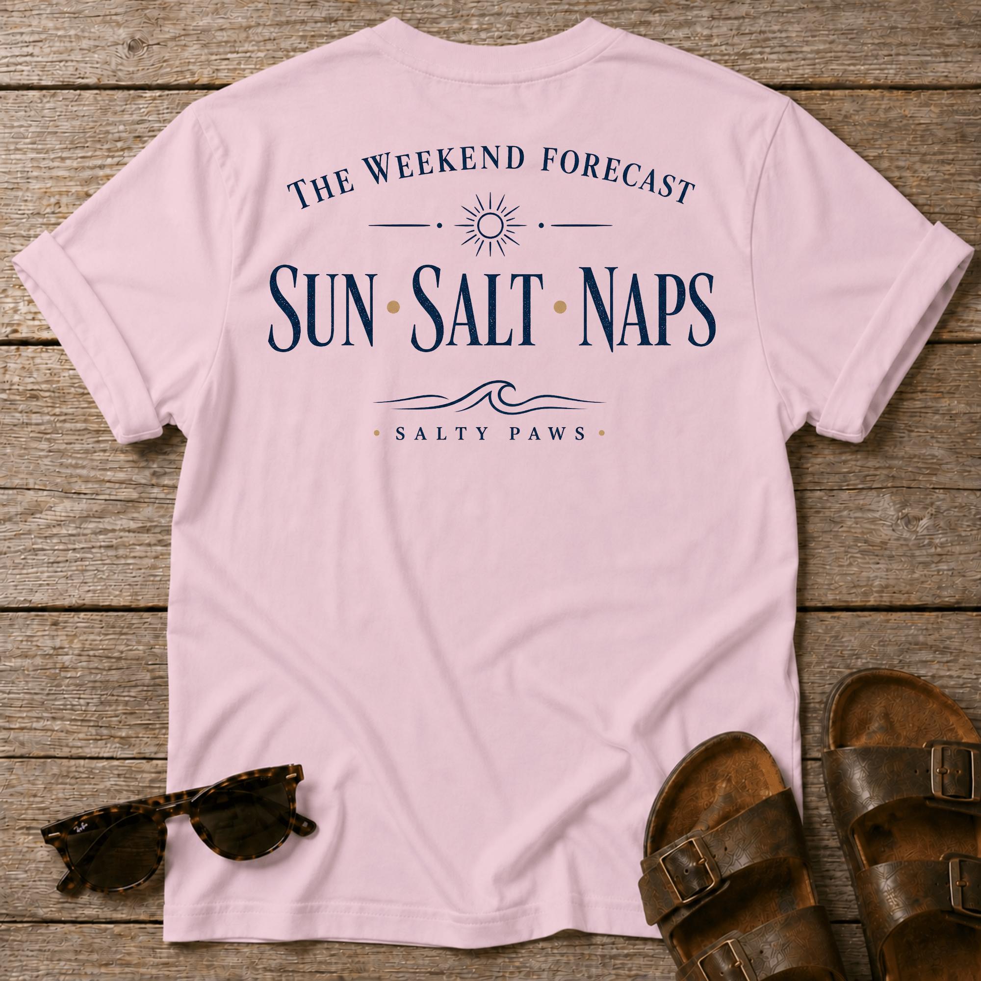 Weekend Forecast T-shirt BACK DESIGN