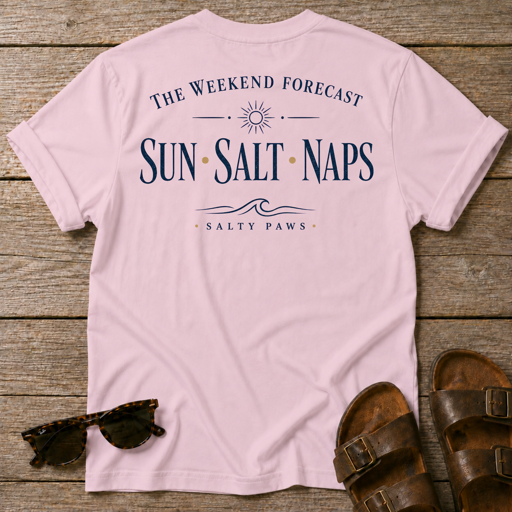 Weekend Forecast T-shirt BACK DESIGN