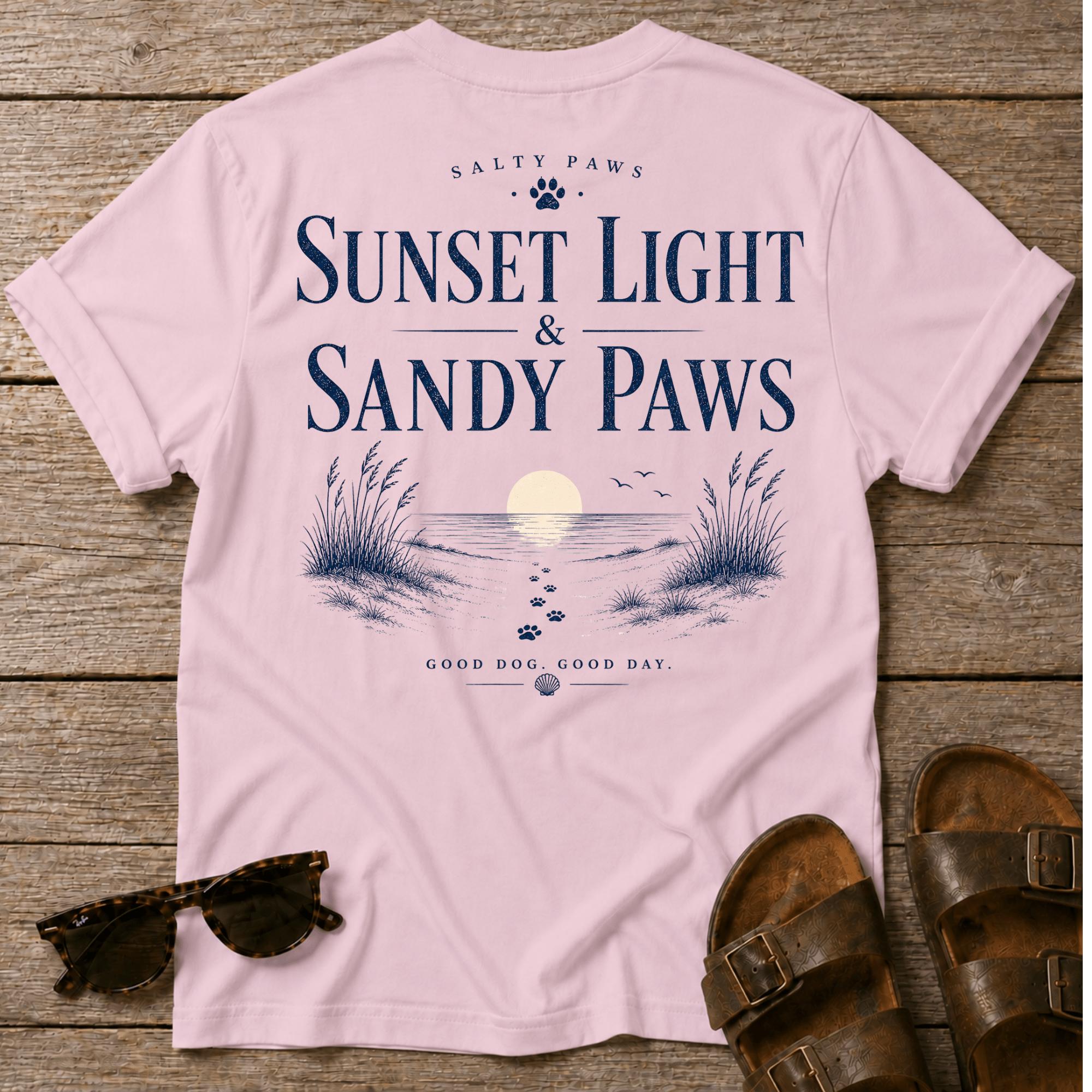 Sunset & Sandy Paws BACK DESIGN