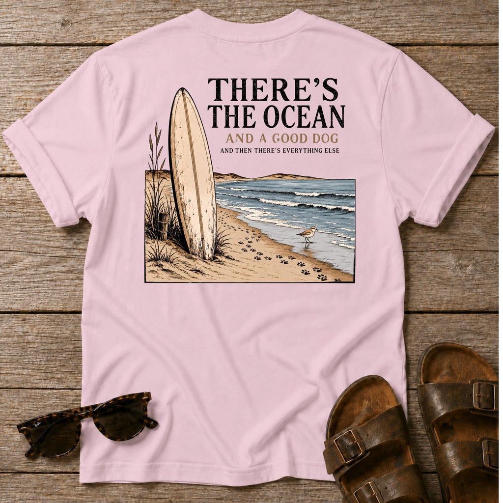 There's the ocean a good dog... BACK DESIGN