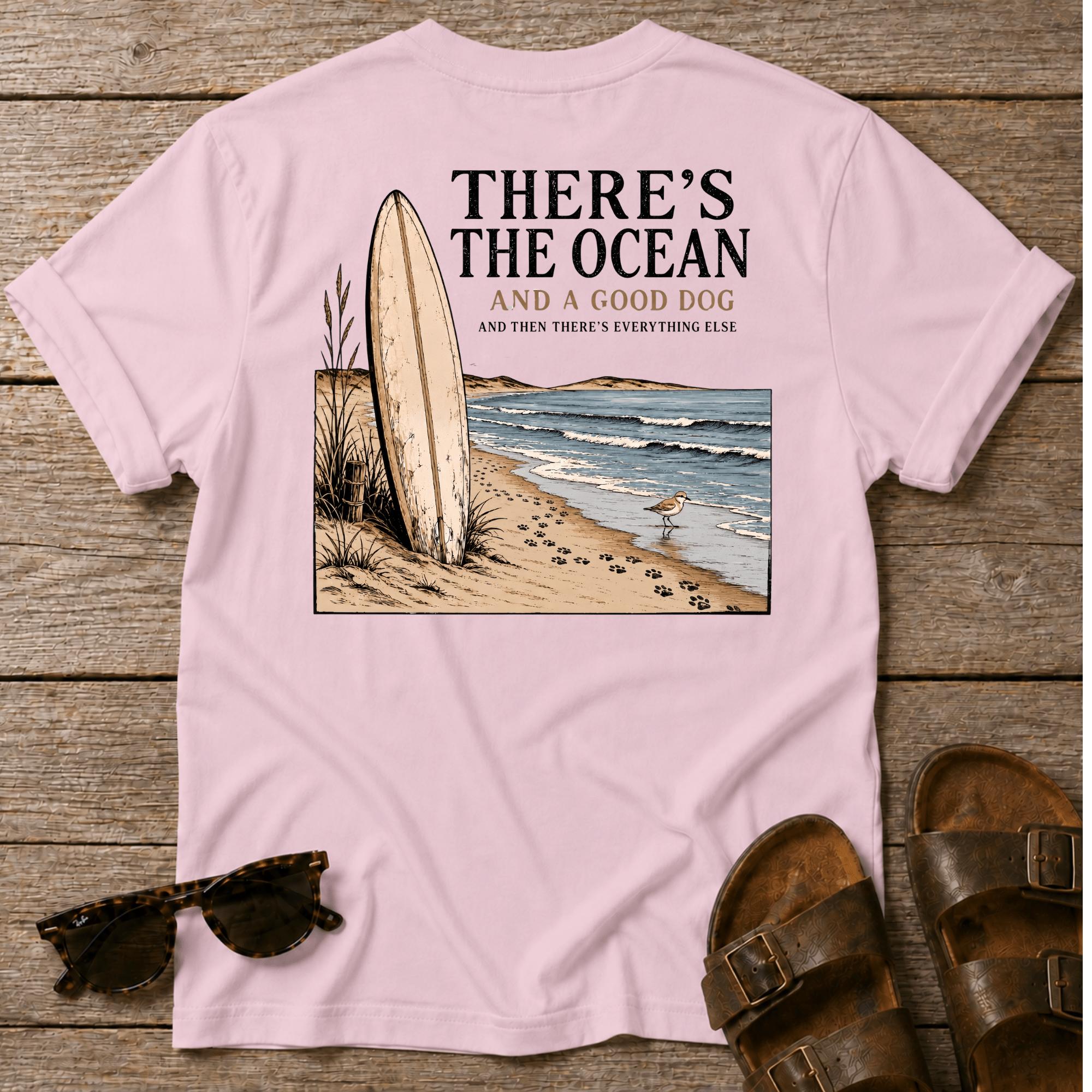 There's the ocean a good dog... BACK DESIGN
