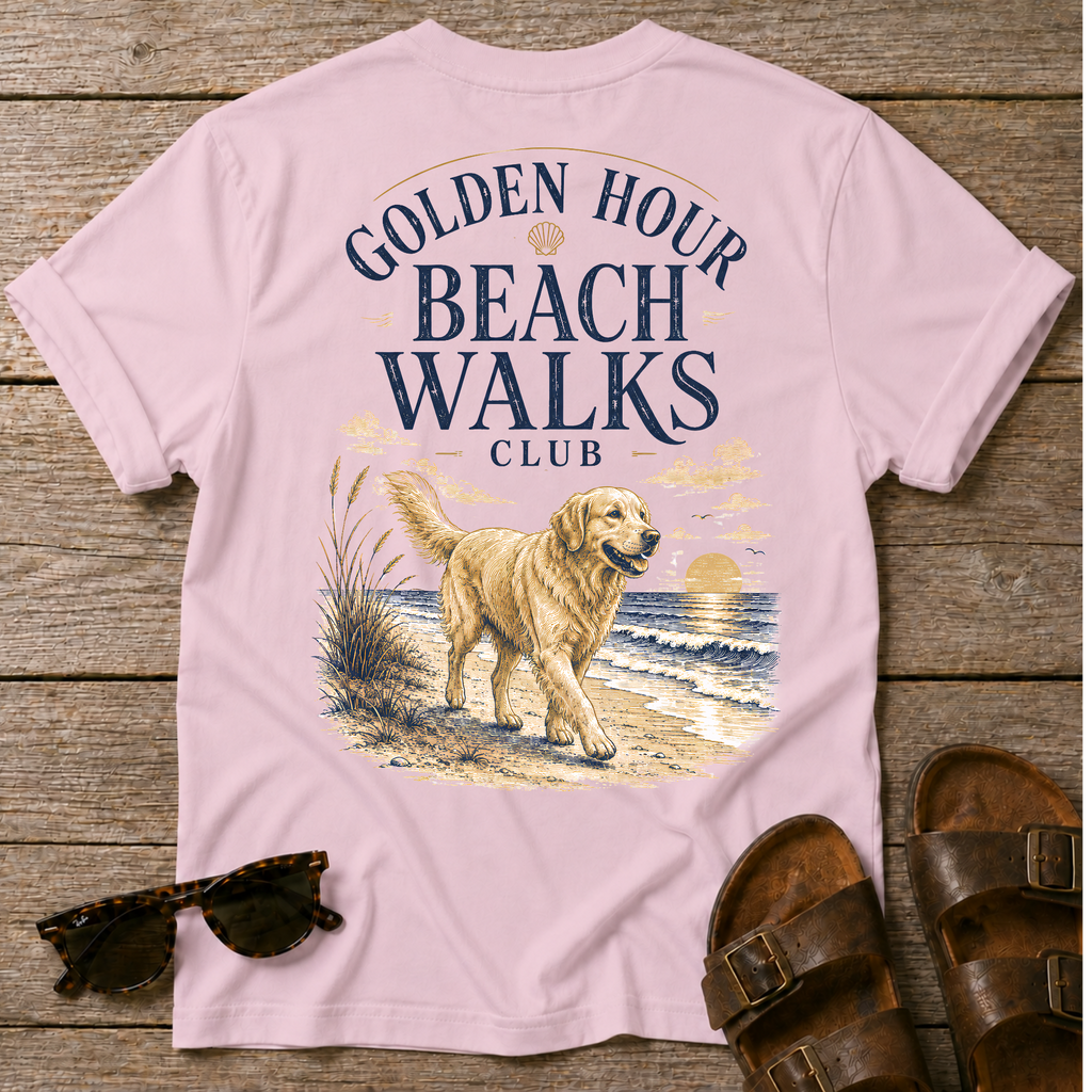 Golden Hour Beach Walks BACK DESIGN