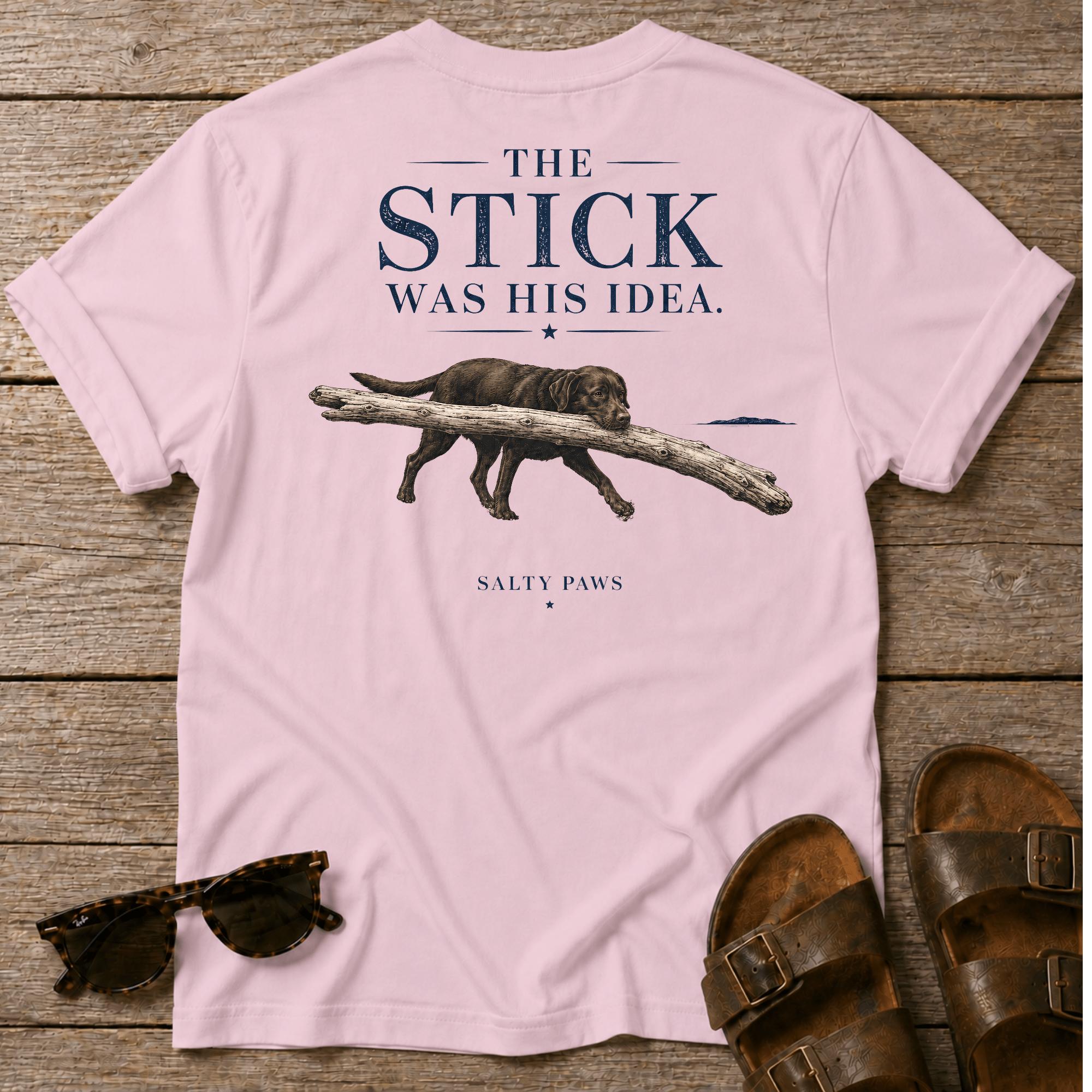 Stick was his Idea. BACK DESIGN