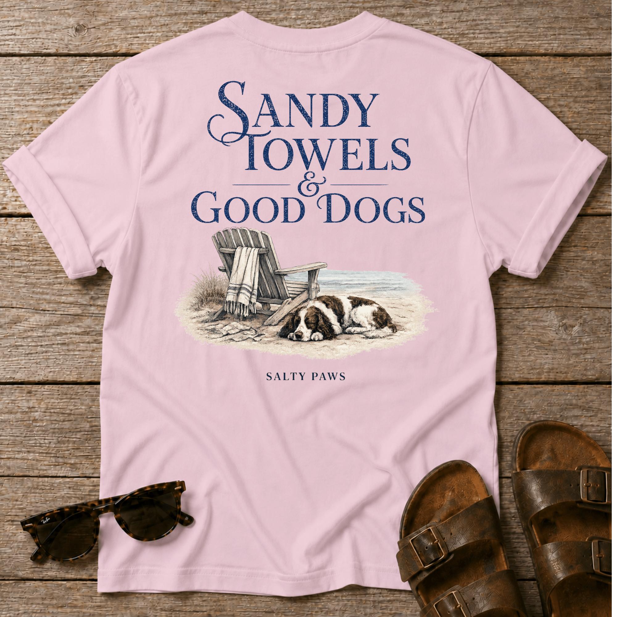 Sandy Towels & Good Dogs Spaniel BACK DESIGN