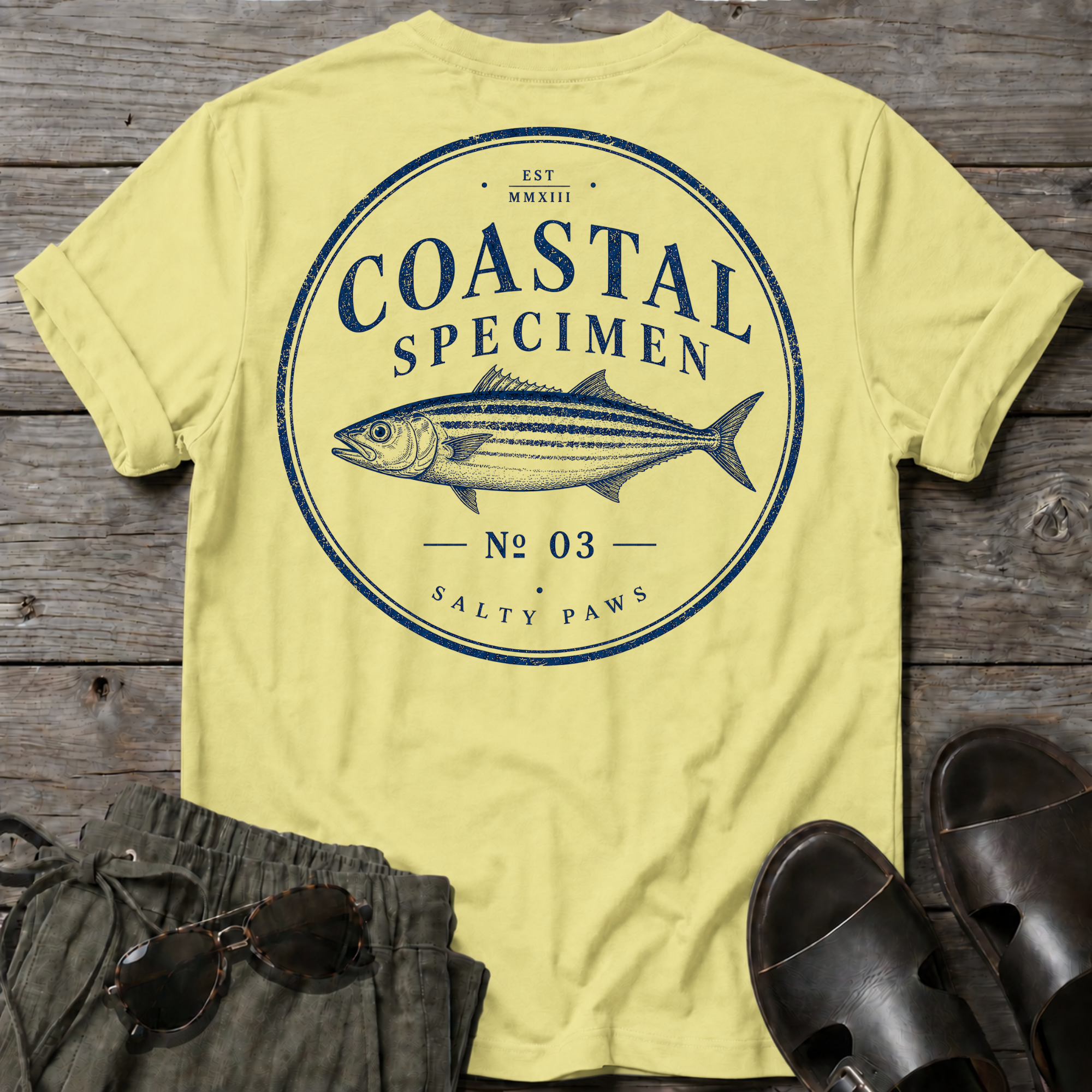 Coastal Specimen fish BACK DESIGN T-Shirt