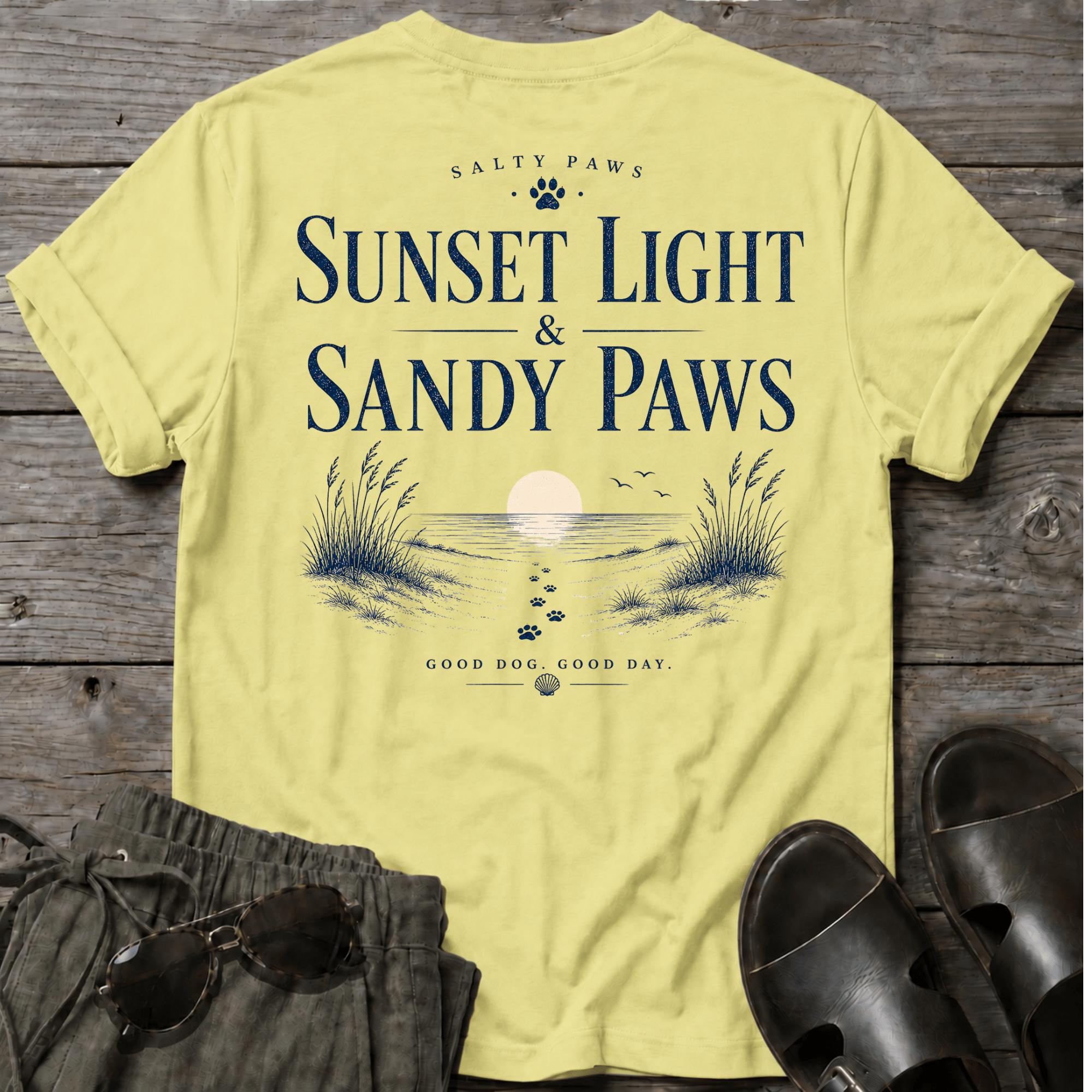 Sunset & Sandy Paws BACK DESIGN