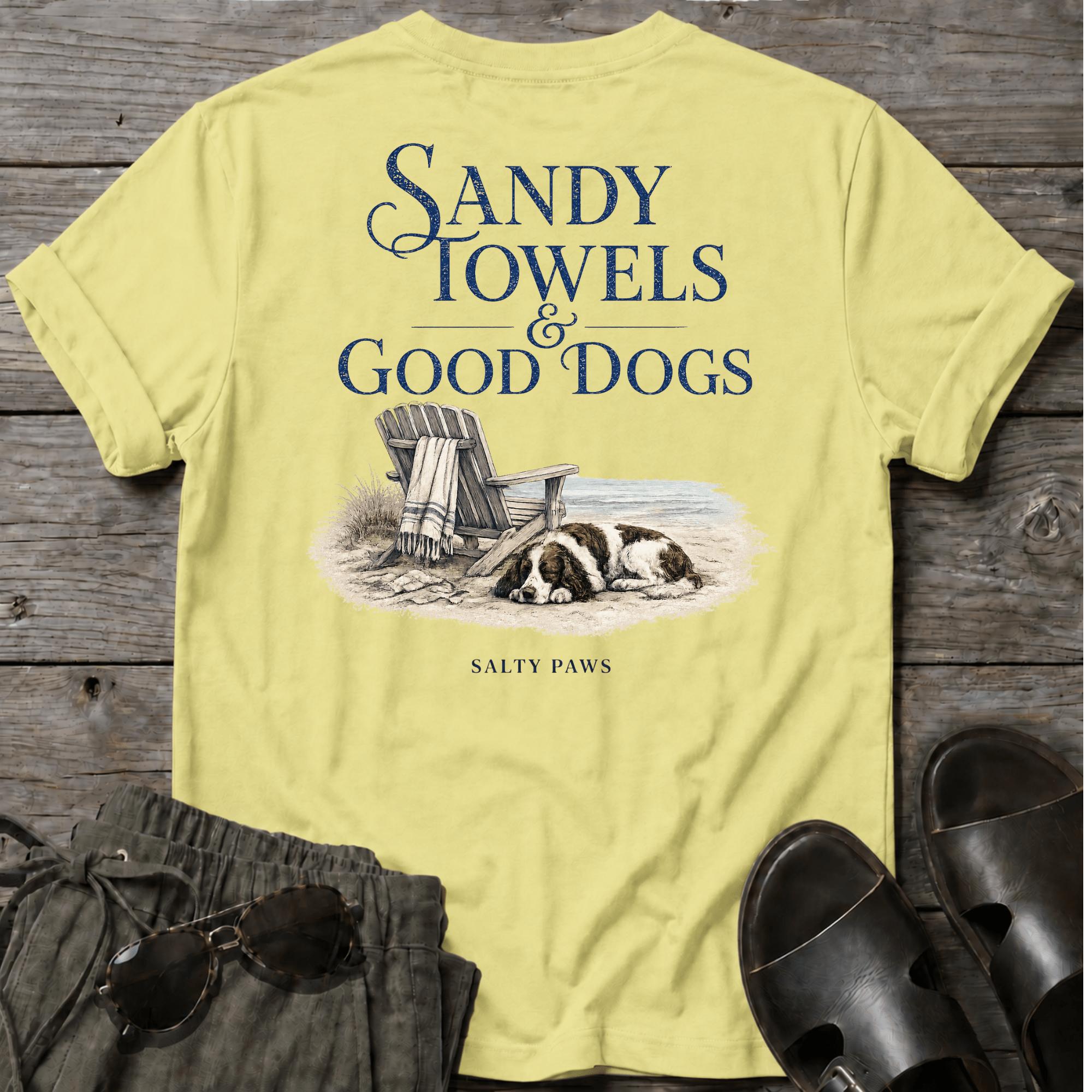 Sandy Towels & Good Dogs Spaniel BACK DESIGN