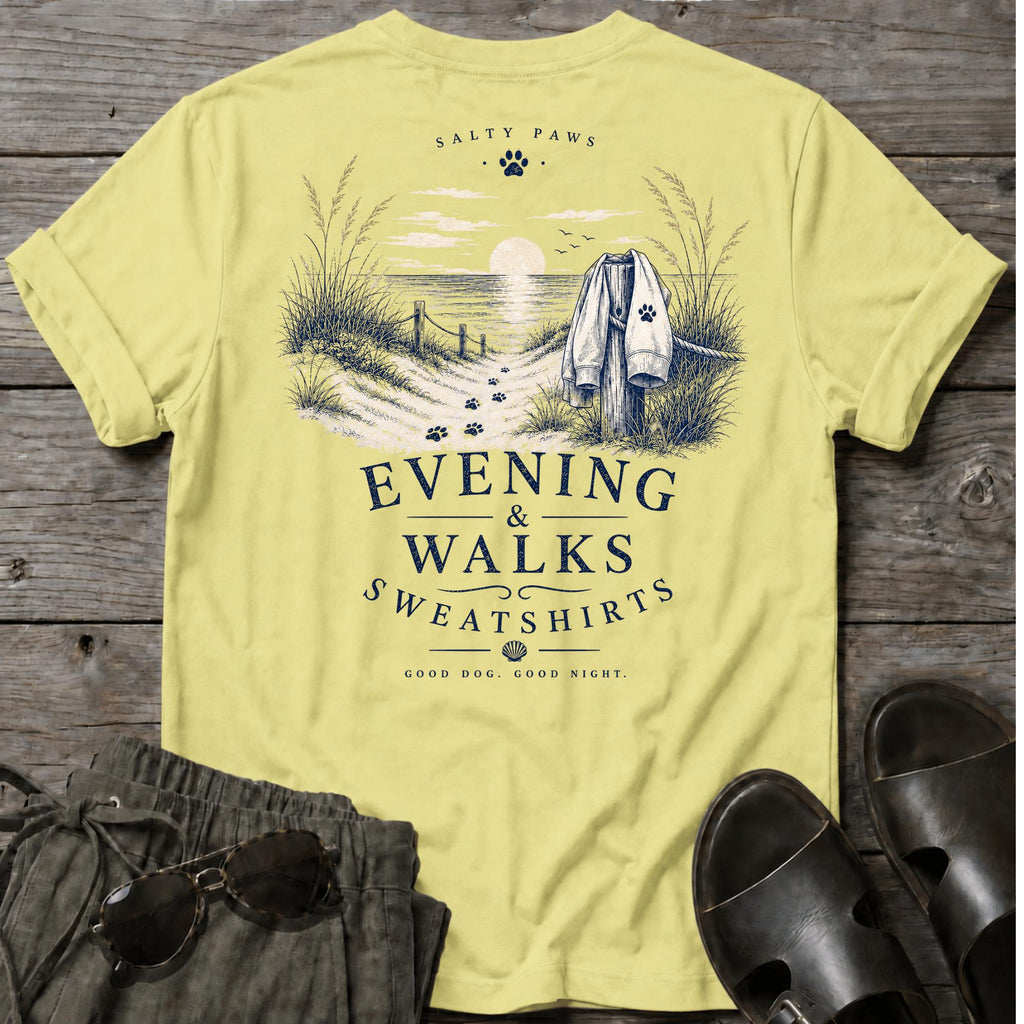 Evening Walks & Sweatshirts BACK DESIGN