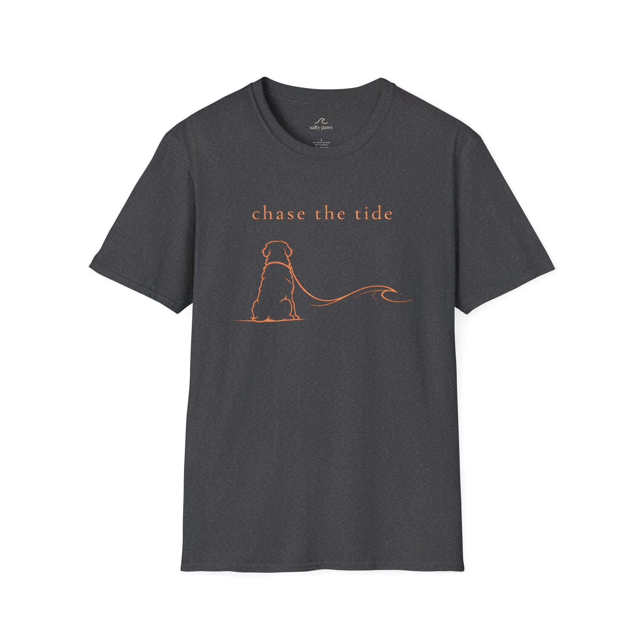 Bernese Mtn Dog Beach Ocean Line Art Tee