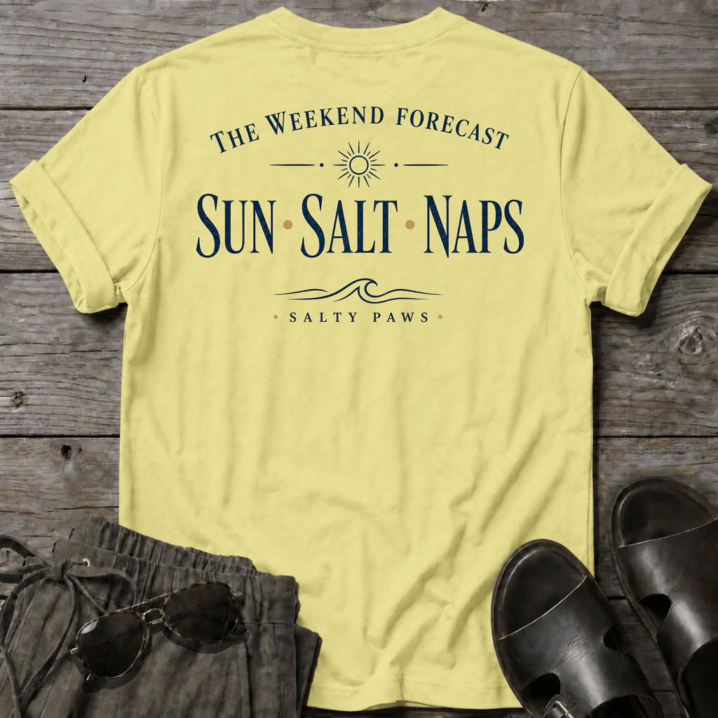 Weekend Forecast T-shirt BACK DESIGN