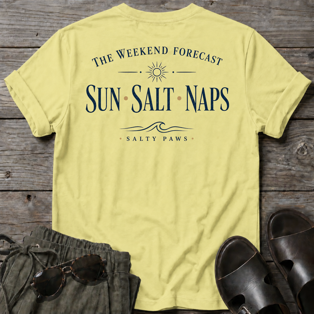 Weekend Forecast T-shirt BACK DESIGN