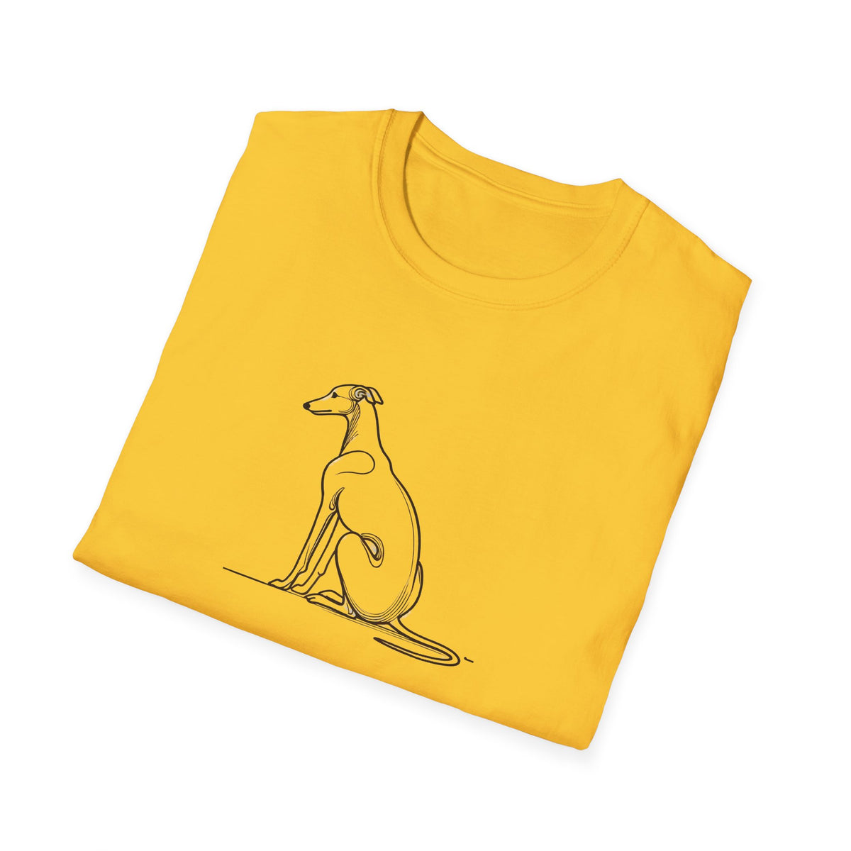 Greyhound Line Drawing T-Shirt