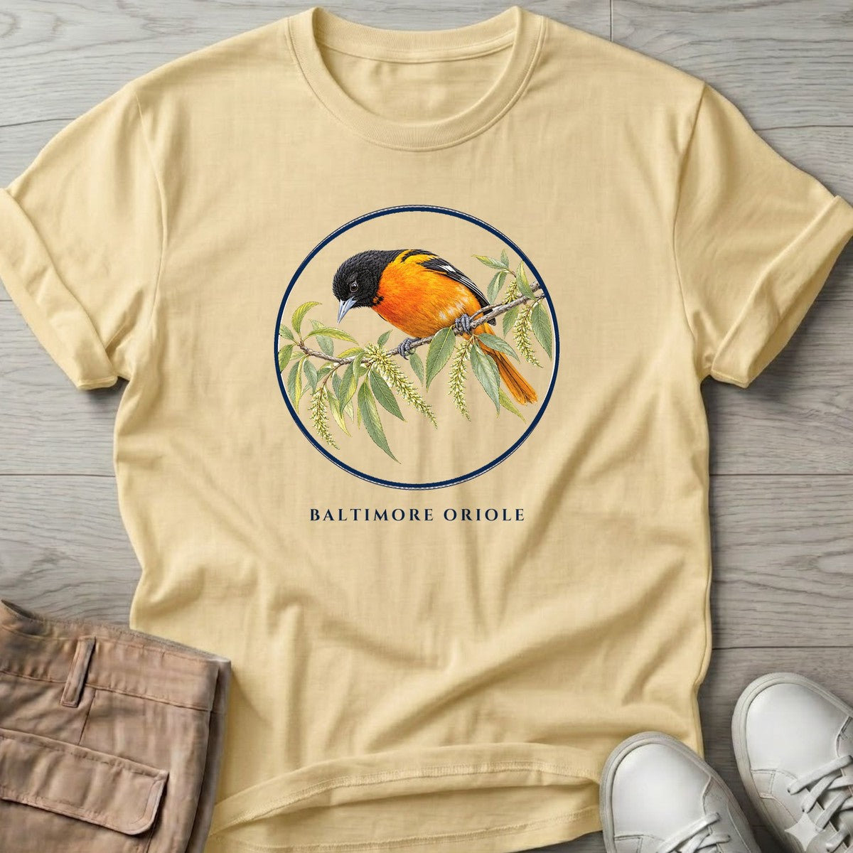 Baltimore Oriole T-Shirt in Cornsilk