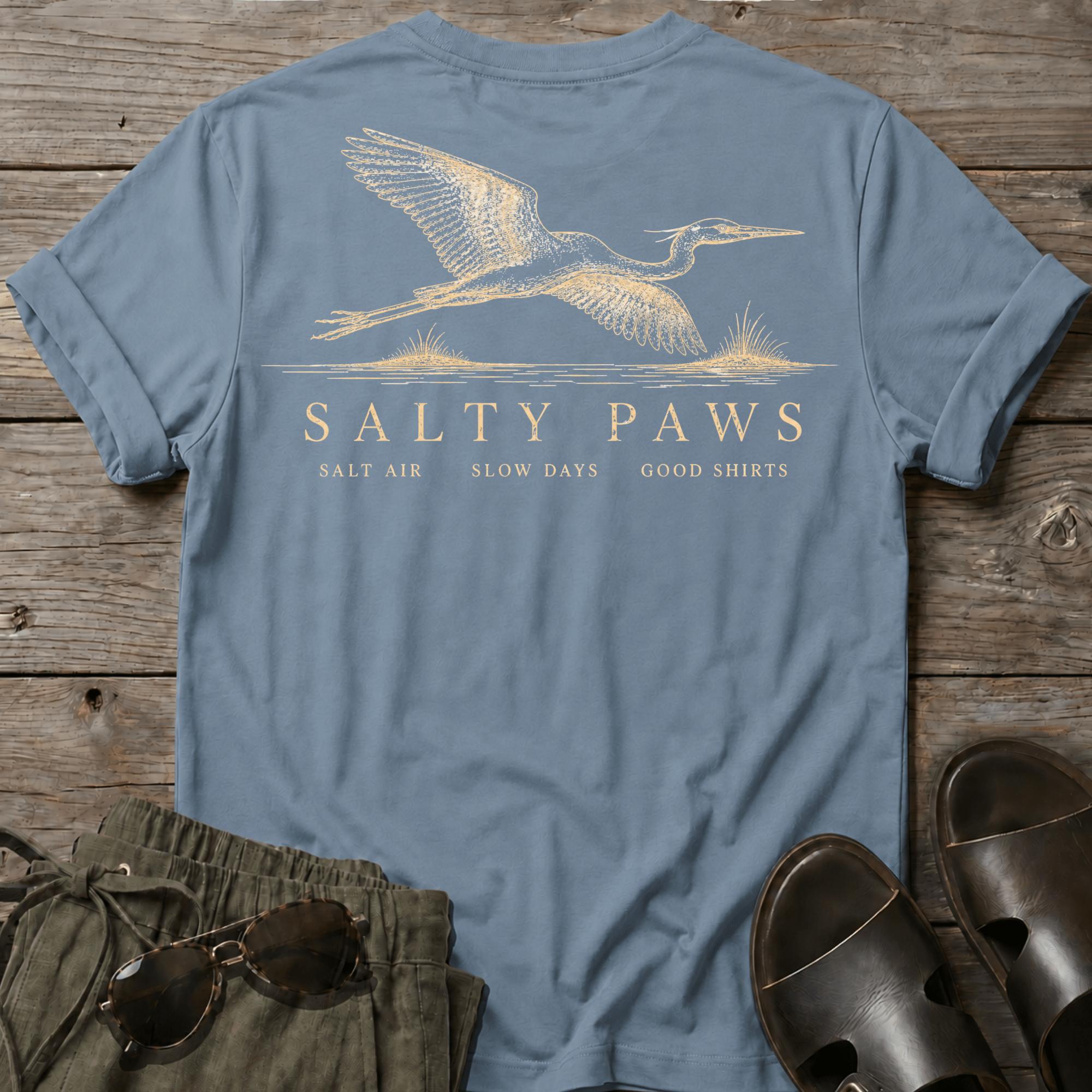 Great Egret Flight 2 T-shirt BACK DESIGN
