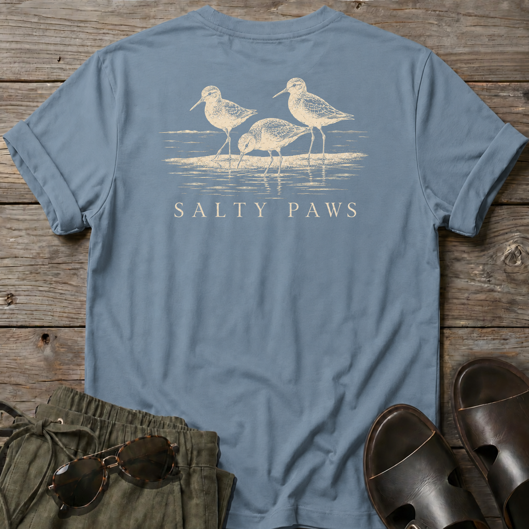 3 Sanderlings T-shirt BACK DESIGN