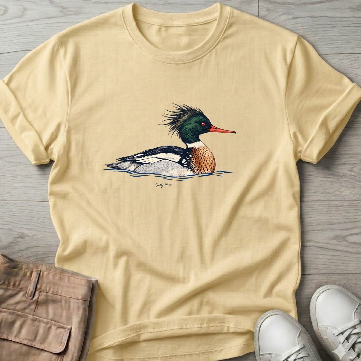 Merganser T-Shirt in Cornsilk