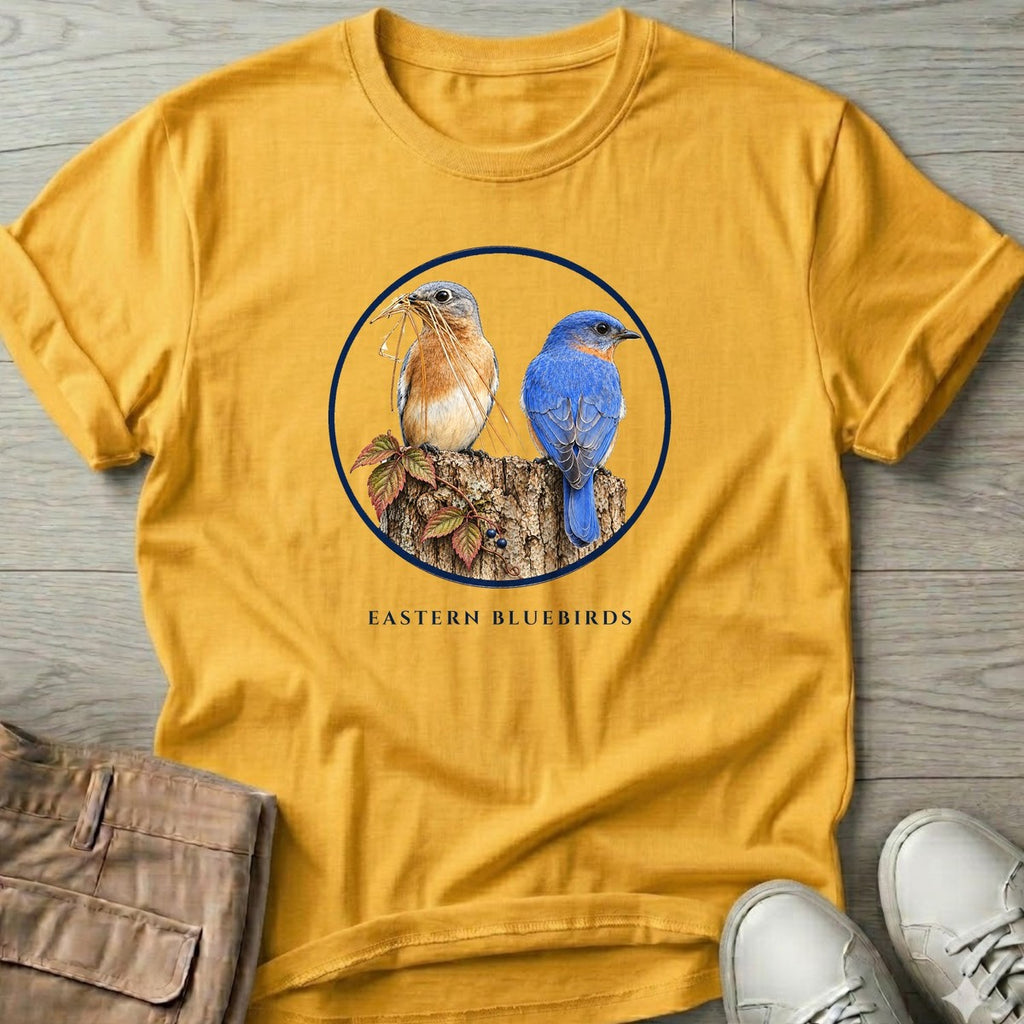 Eastern Bluebirds T-Shirt in Daisy