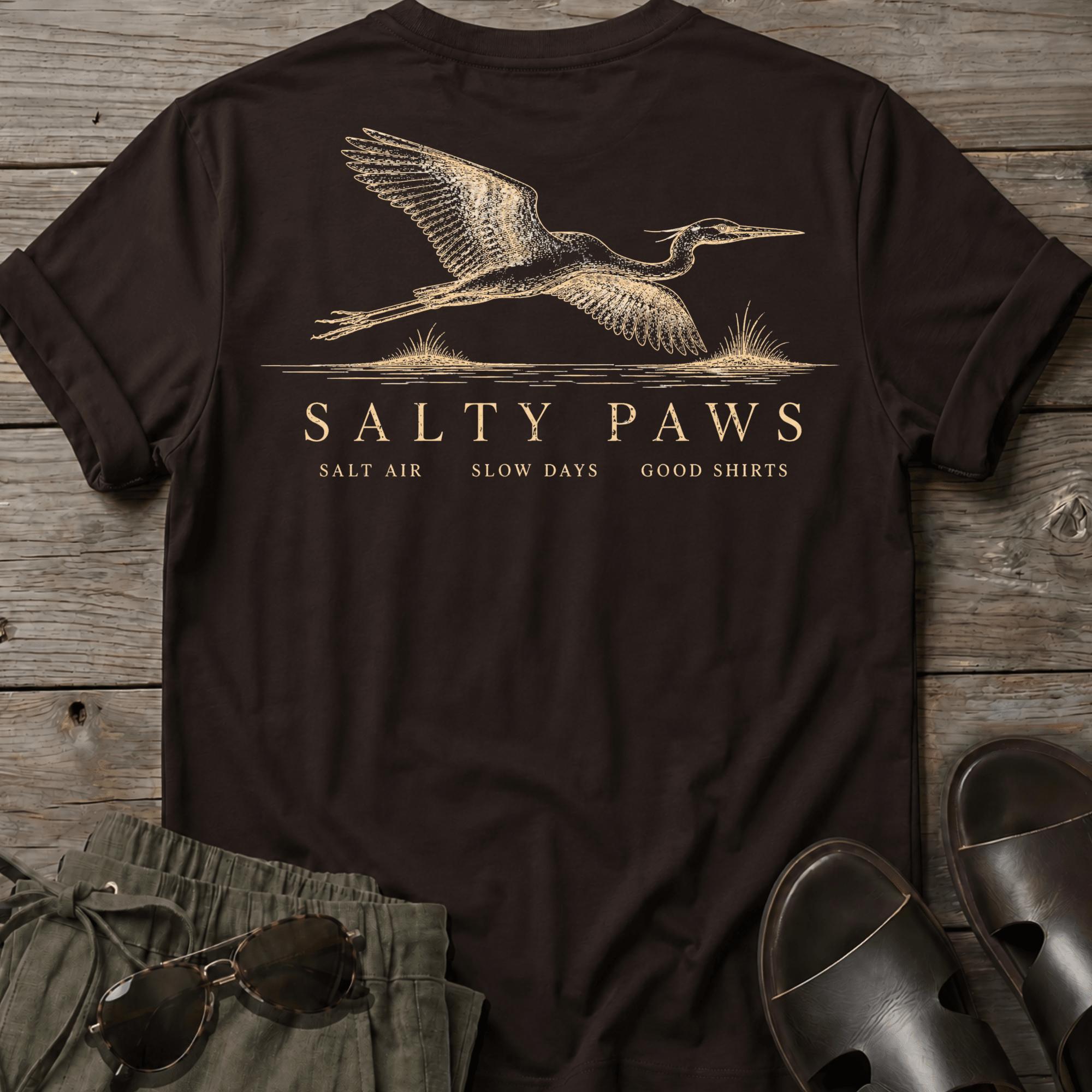 Great Egret Flight 2 T-shirt BACK DESIGN