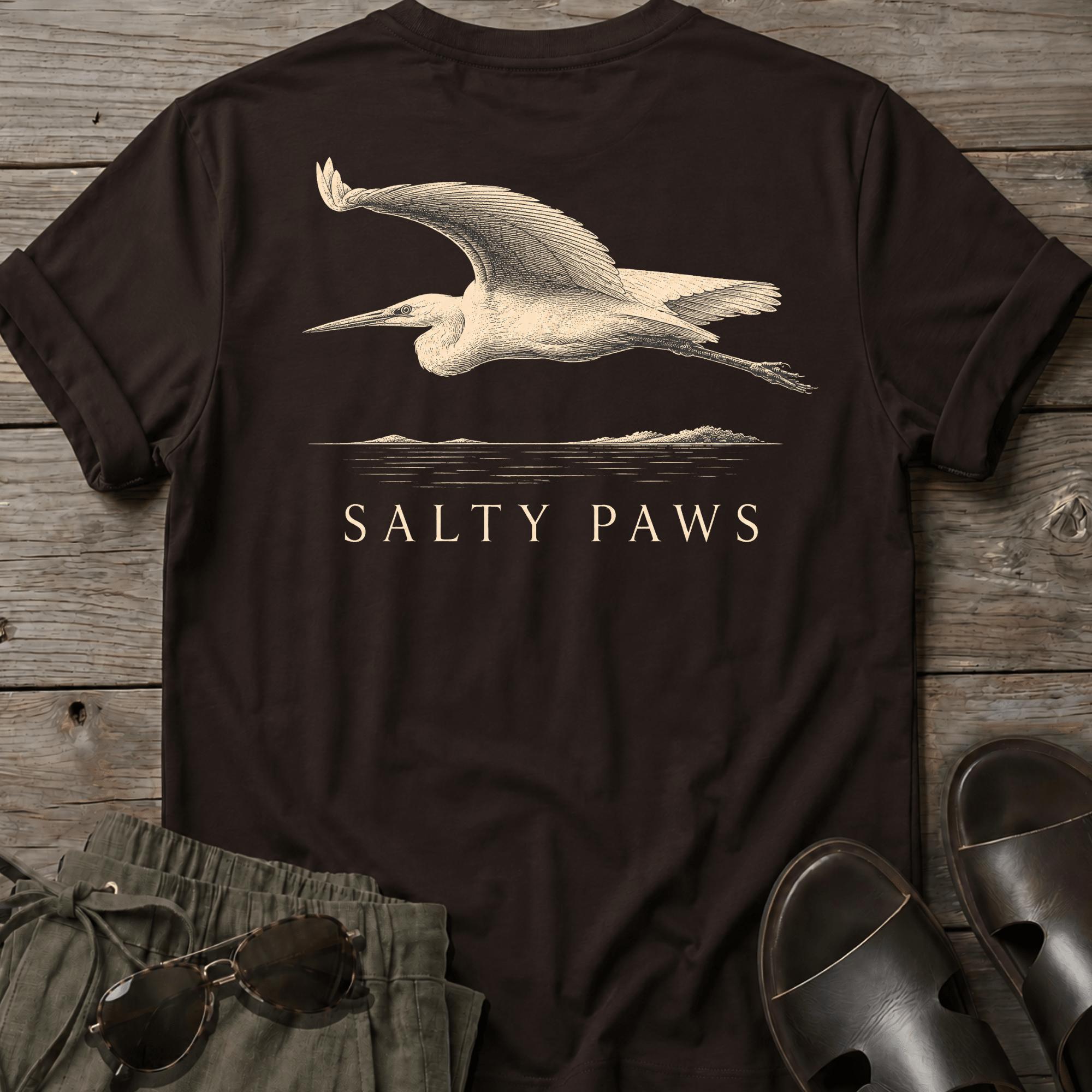 Egret in Flight 2 BACK DESIGN T-Shirt