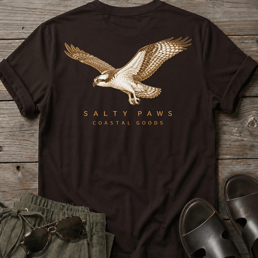 Osprey in Flight T-shirt BACK DESIGN