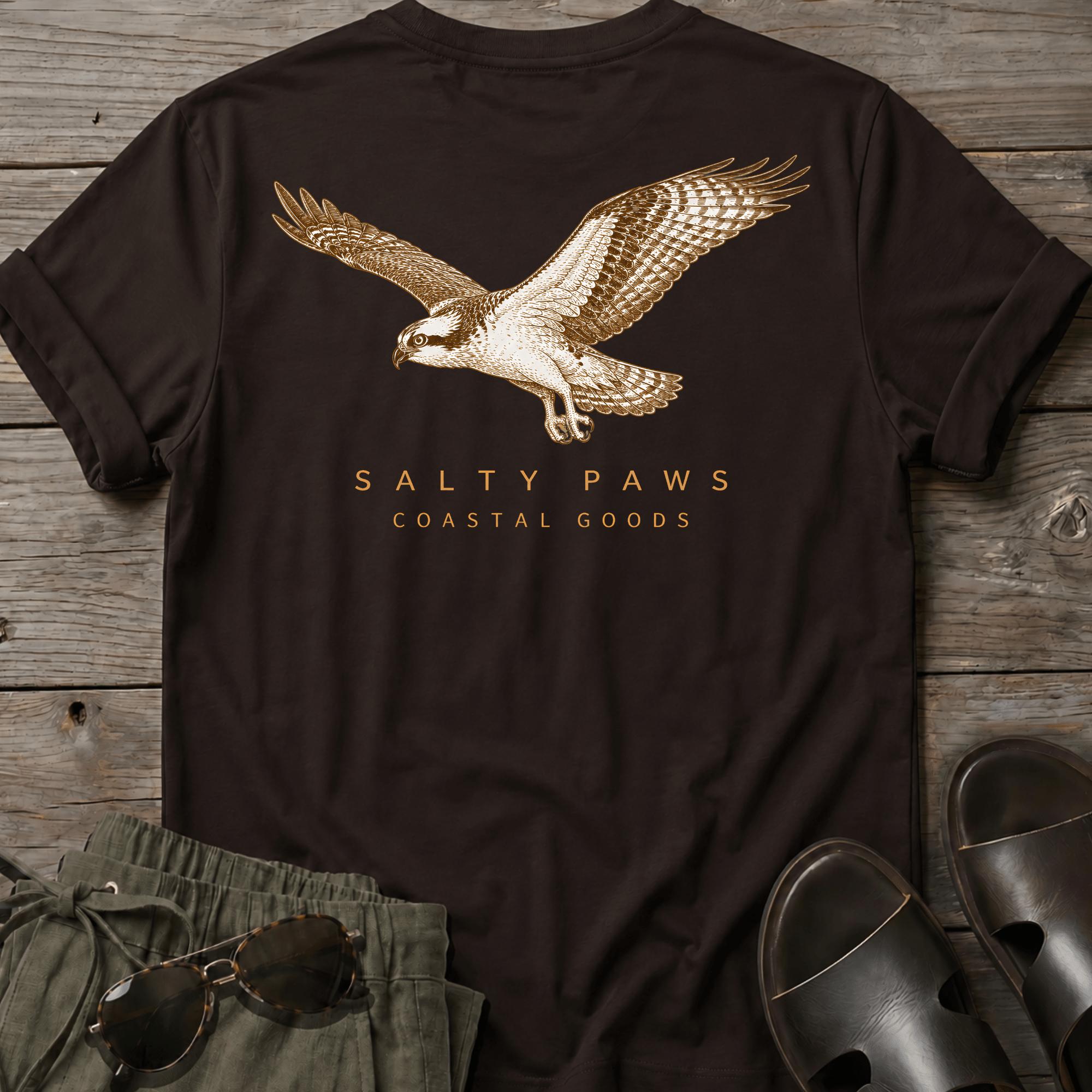 Osprey in Flight T-shirt BACK DESIGN