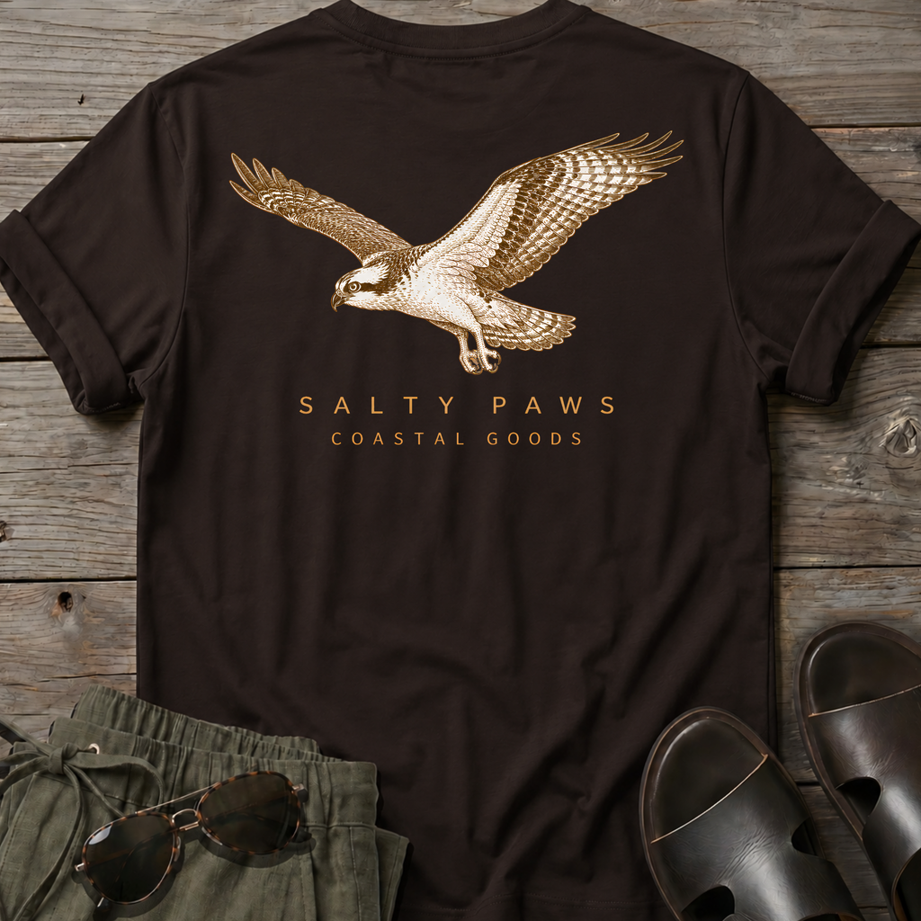 Osprey in Flight T-shirt BACK DESIGN