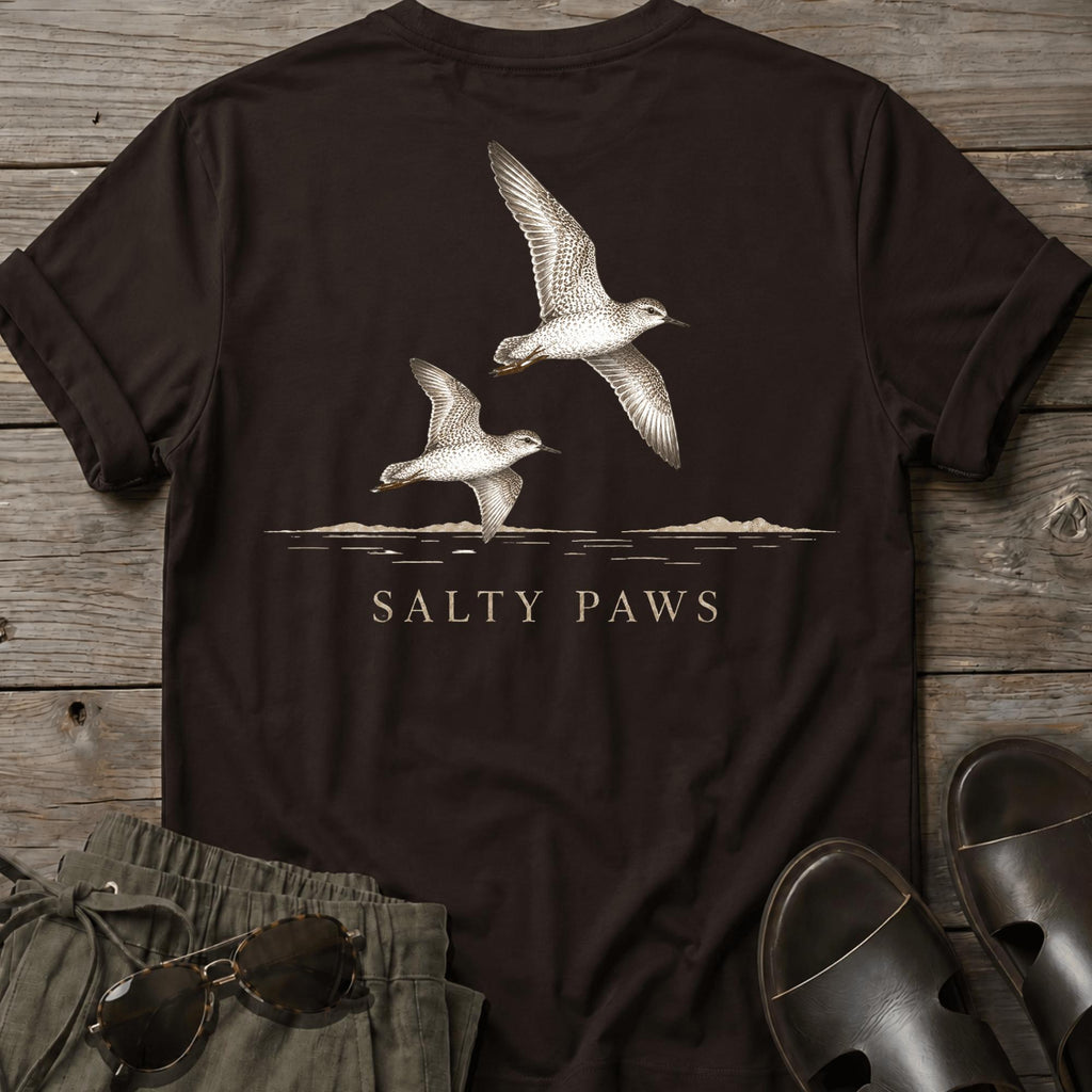 2 Sandpipers in Flight BACK DESIGN