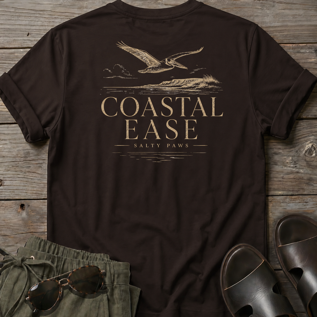 Coastal Ease Bird T-shirt BACK DESIGN