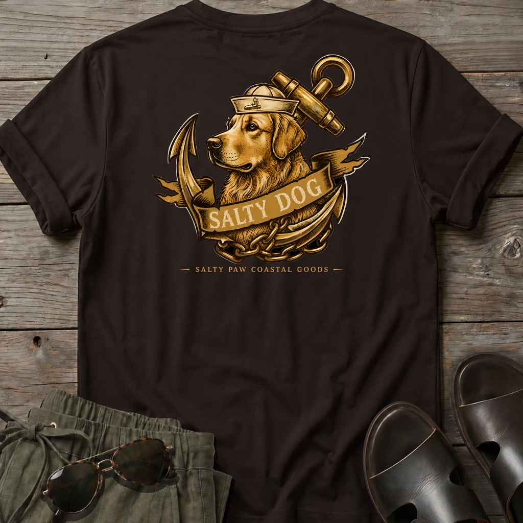 Salty Dog Golden T-shirt BACK DESIGN