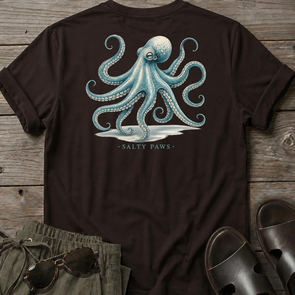Octopus T-shirt BACK DESIGN