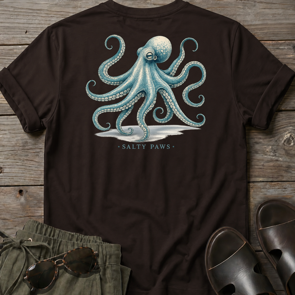 Octopus T-shirt BACK DESIGN