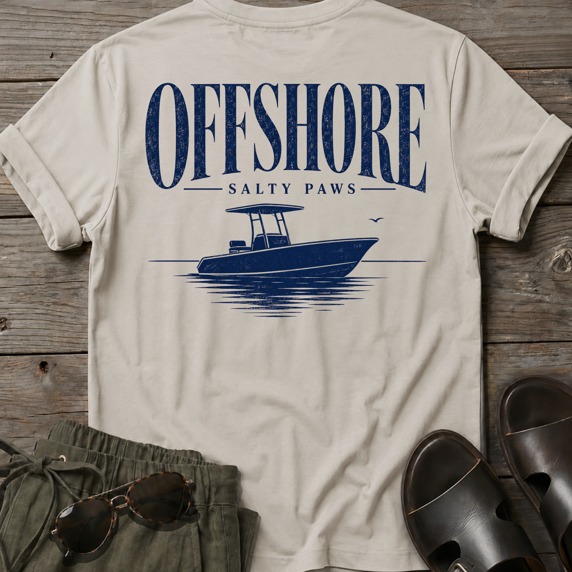 Offshore Boat BACK DESIGN T-Shirt